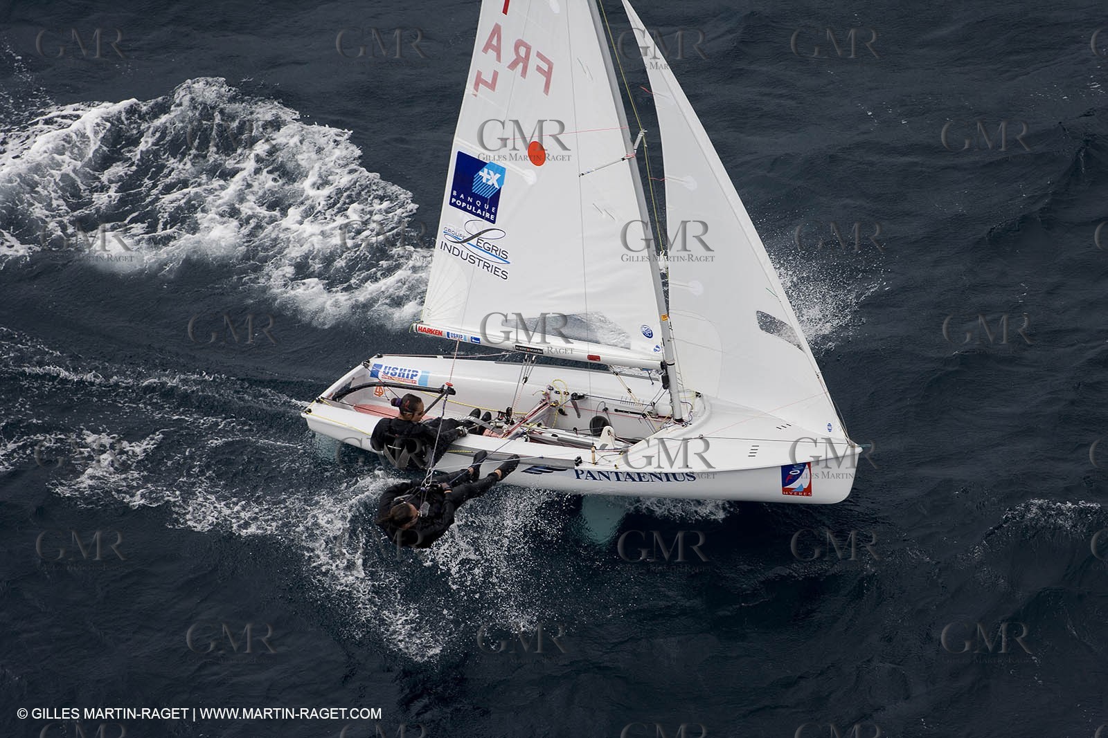 26 04 2007 - 2007 Semaine Olympique Française - Hyères (South of France) - Day 5 - Team France - 470 Femme - Petitjean-Douroux