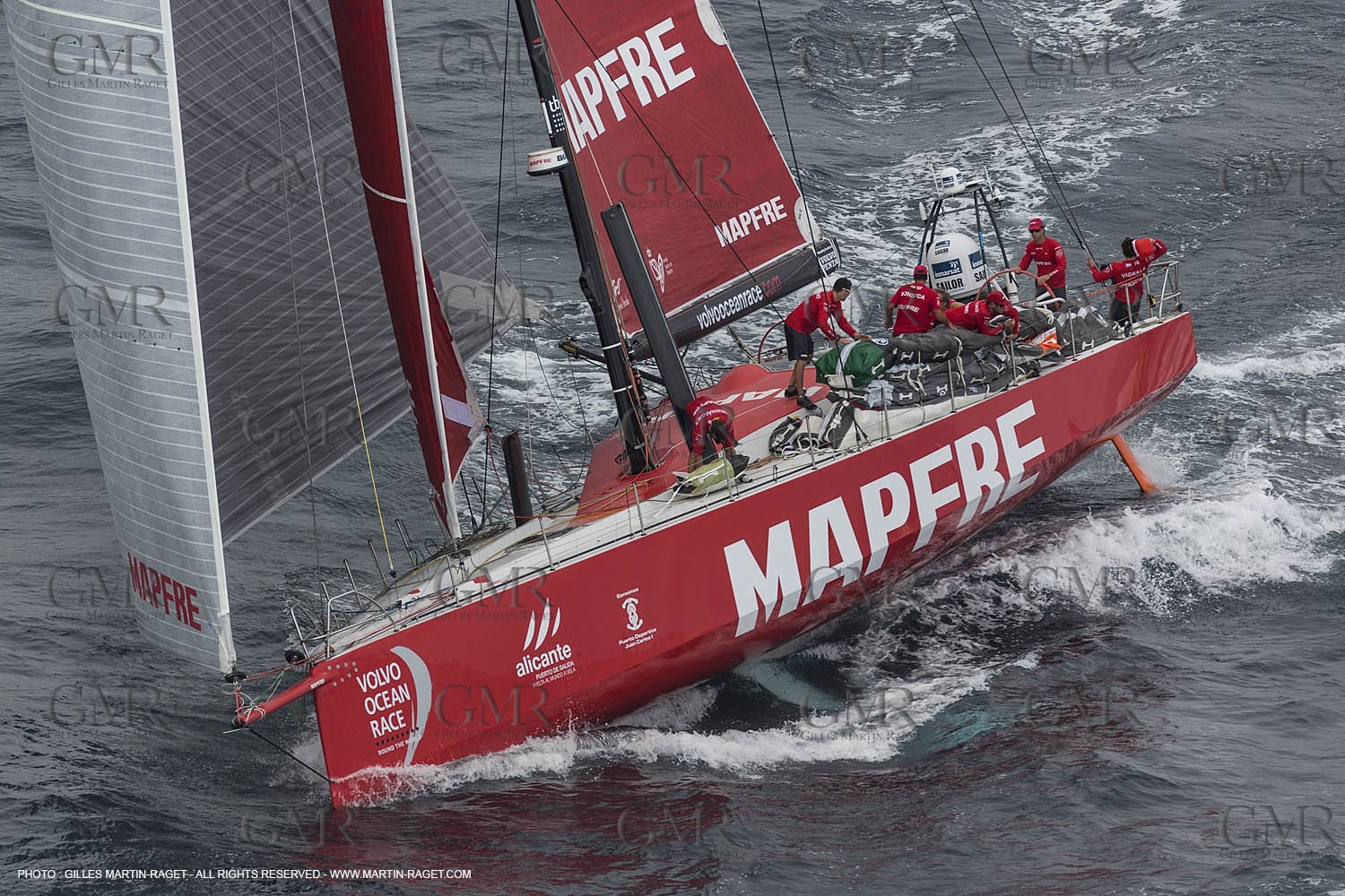 11 10 2014, Alicante (ESP), Volvo Ocean Race 2014-15, Team Alvimedica