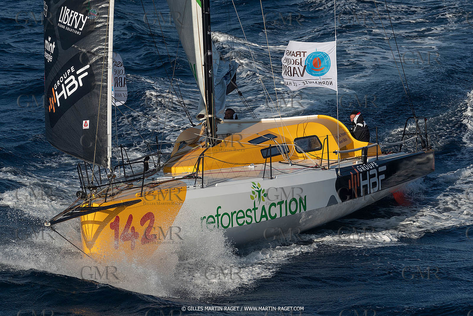 27 08 2021, Marseille (FRA), Transat Jacques Vabre 2021, Class 40, HBF-Reforest'Action (Kito de Pavant, Gwen Gbick)