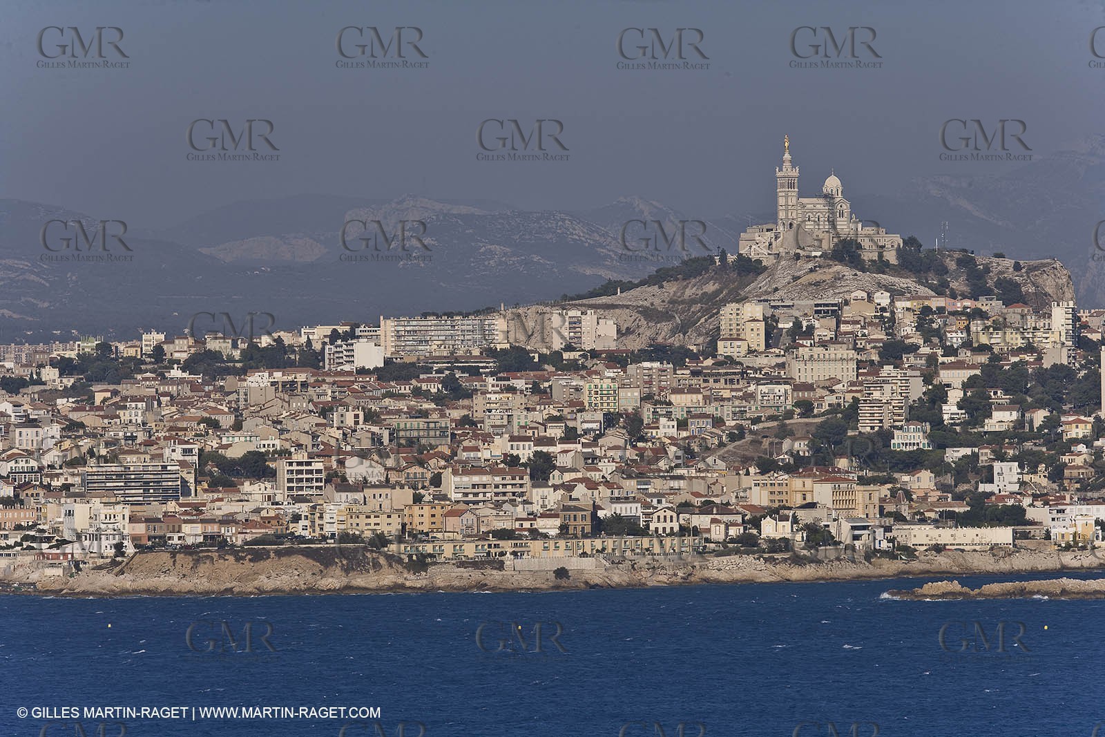 Marseilles seen from the Frioul islands
