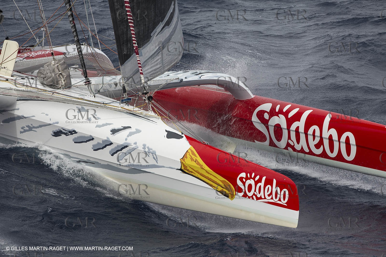 12 09 2012 - Marseille (FRA,13) - Trimaran Sodebo - Thomas Coville - Trans Mediterranée record attempt.