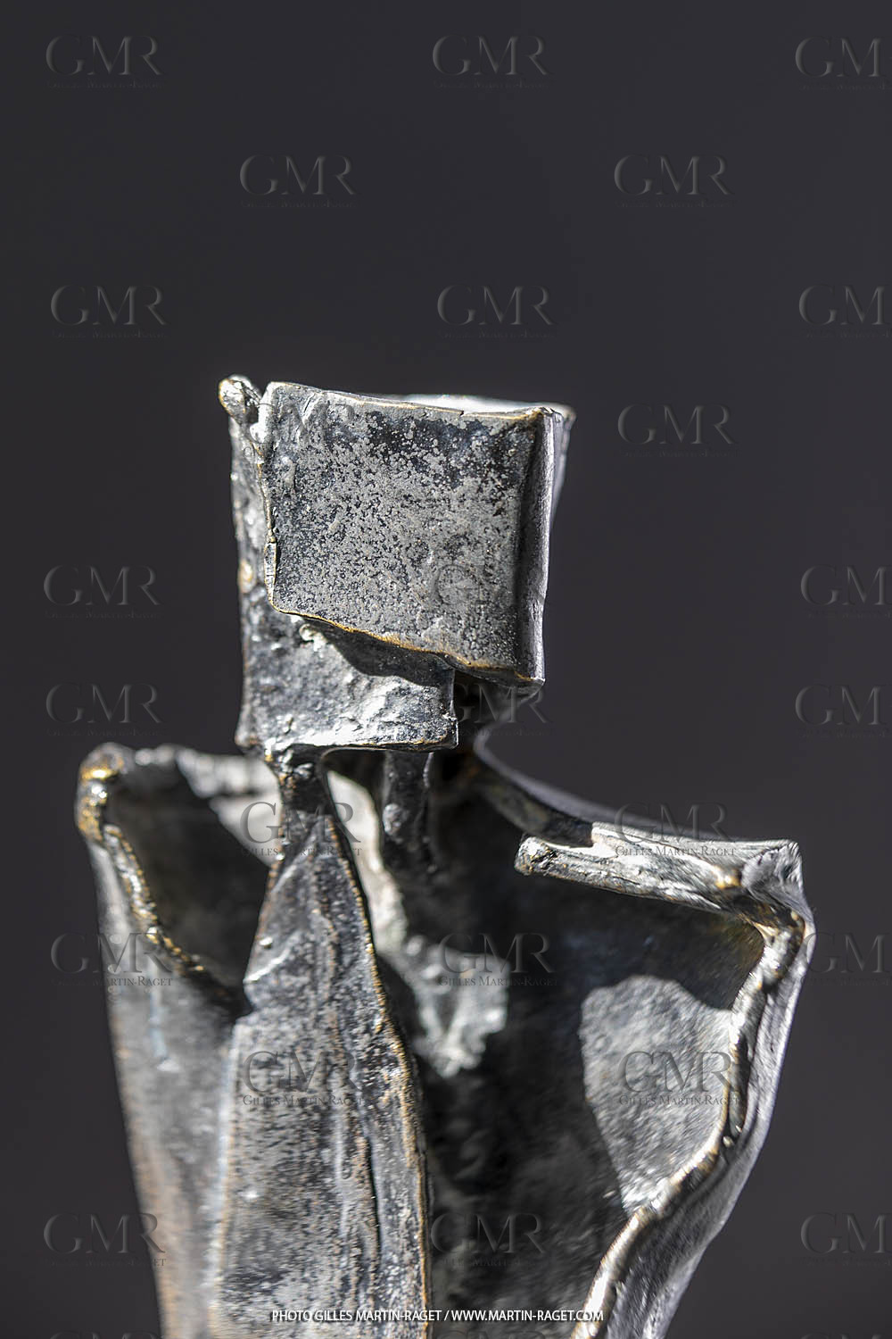 19 02 2020, Marseille (FRA,13), Oeuvre de Germaine Richier, Guerrier n° 10 1955, Bronze patiné foncé, Epreuve d'exposition, , Fondeur : L.Thinot, Paris, 20,5 x 9 x 17 cm, Collection particulière