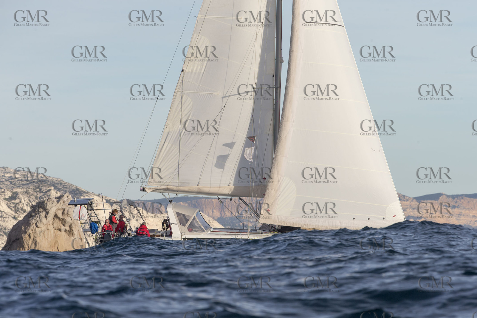 08 01 2016, Marseille (FRA, 13), Cruising in winter in the Calanques