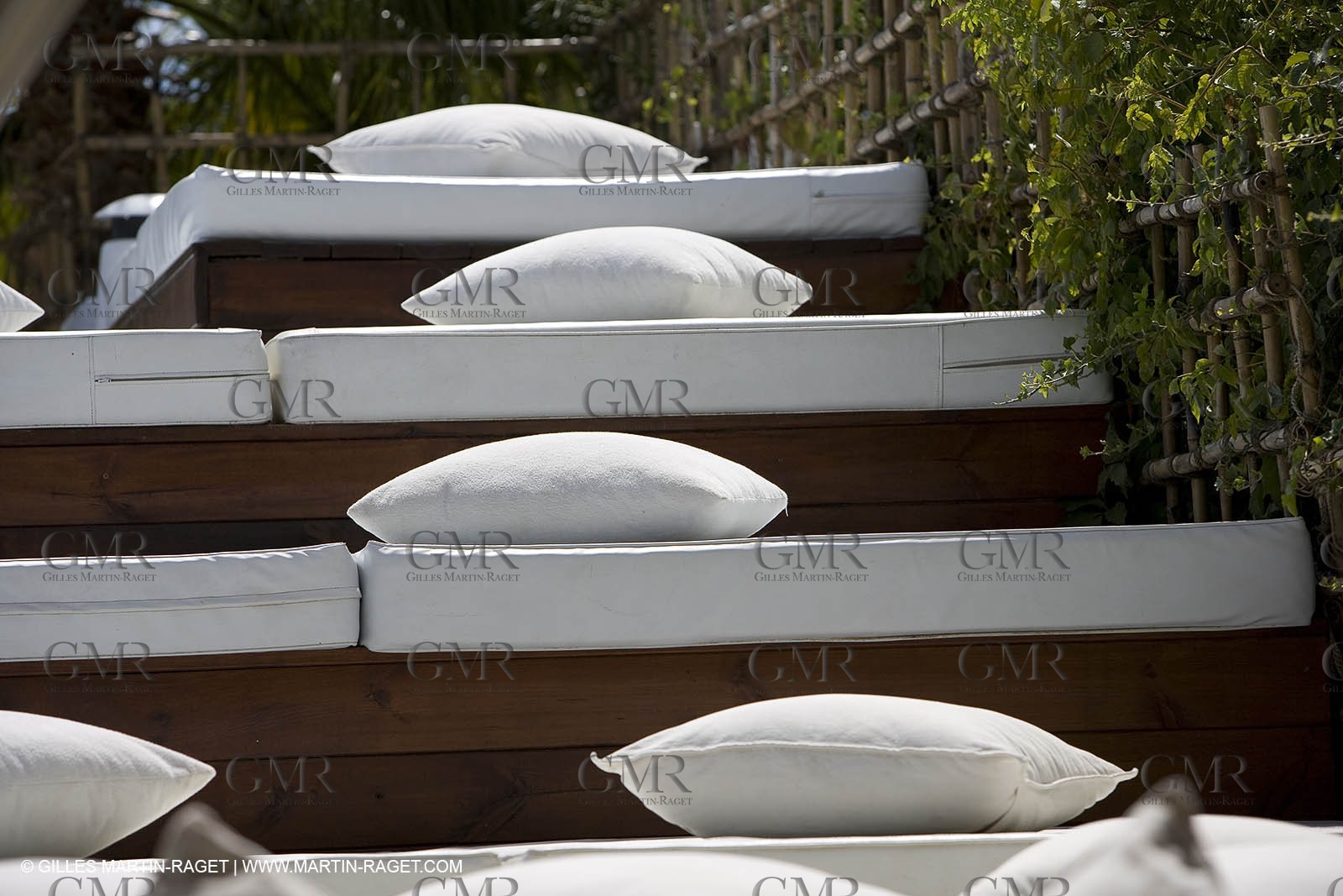 06 09 2007 - Saint Tropez (FRA, 83) - Superyachts - Motoryachts - Mangusta 92 Triple Fun in Saint Tropez - At Nikki Beach Club 55 at Pampelonne Beach