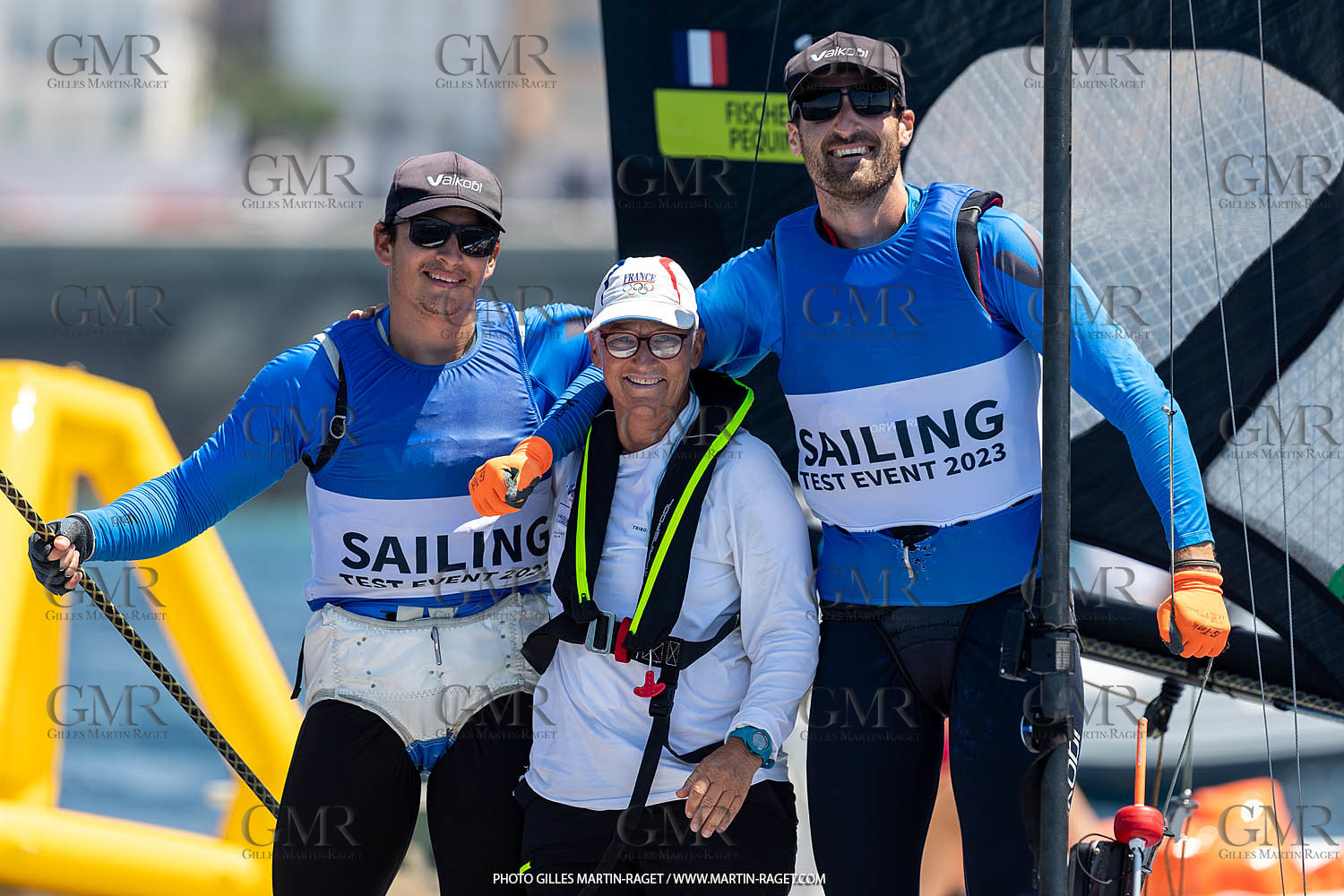 16 07 2023, Marseille, (FRA), Paris 2024 Olympic Games 2024 Sailing Test Event, Day 8, Medal race 49er Men