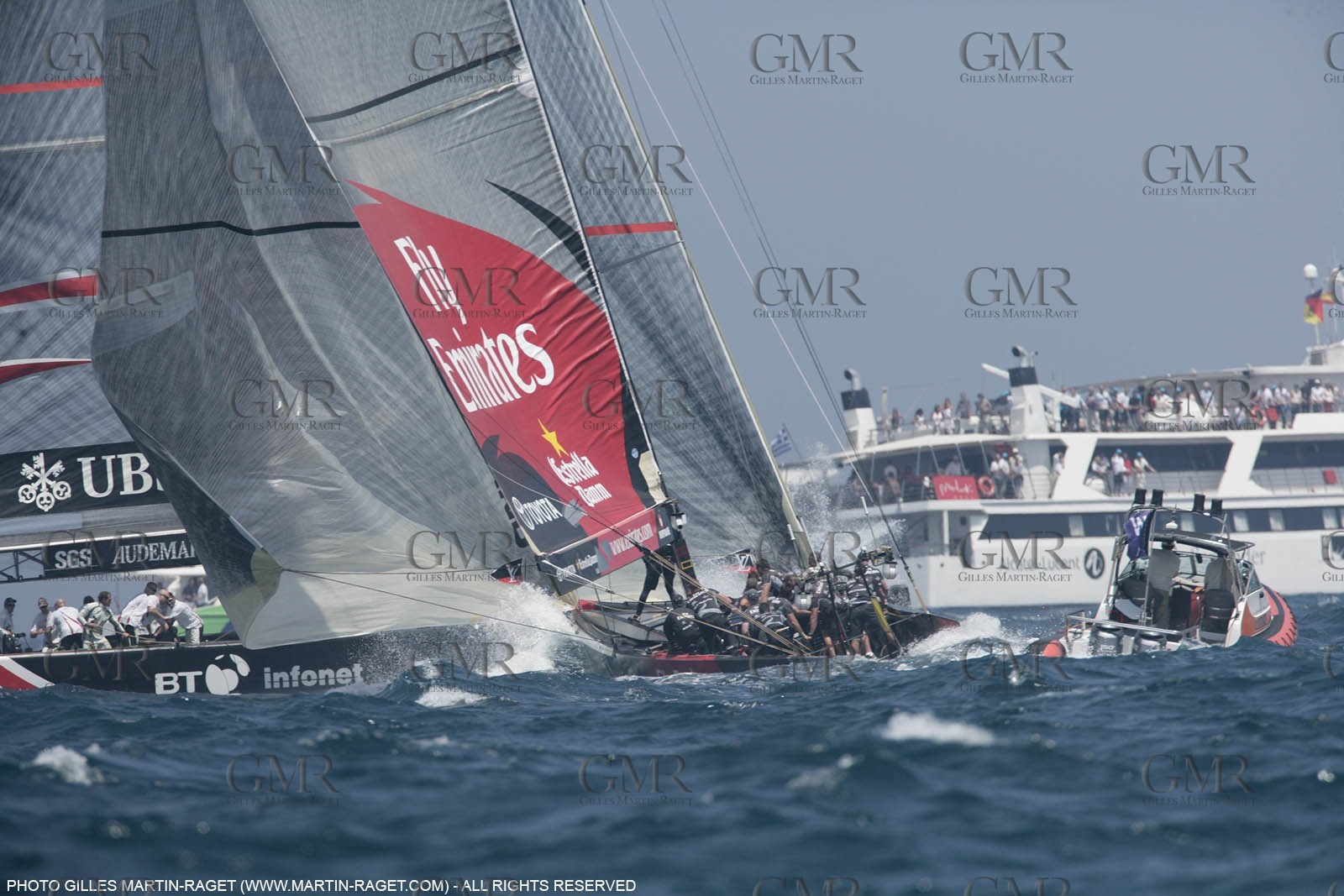 03 07 2007-Valencia (Spain)- 32nd America's Cup - Final Match - Day 8 - Alinghi vs Emirates Team New Zealand