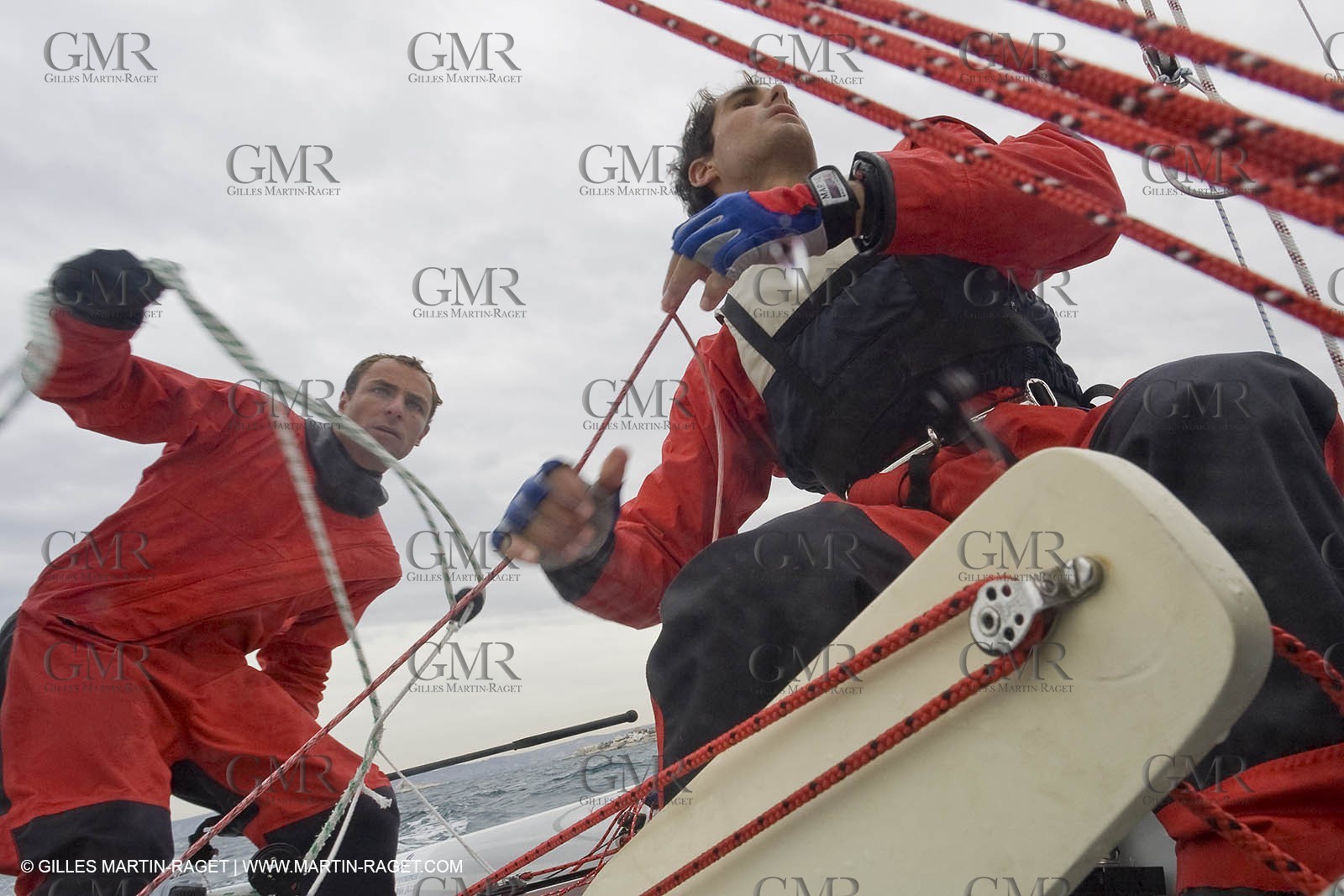 07 03 2008-Marseille (FRA, 13) Nicolas Charbonnier Olivier Bausset training