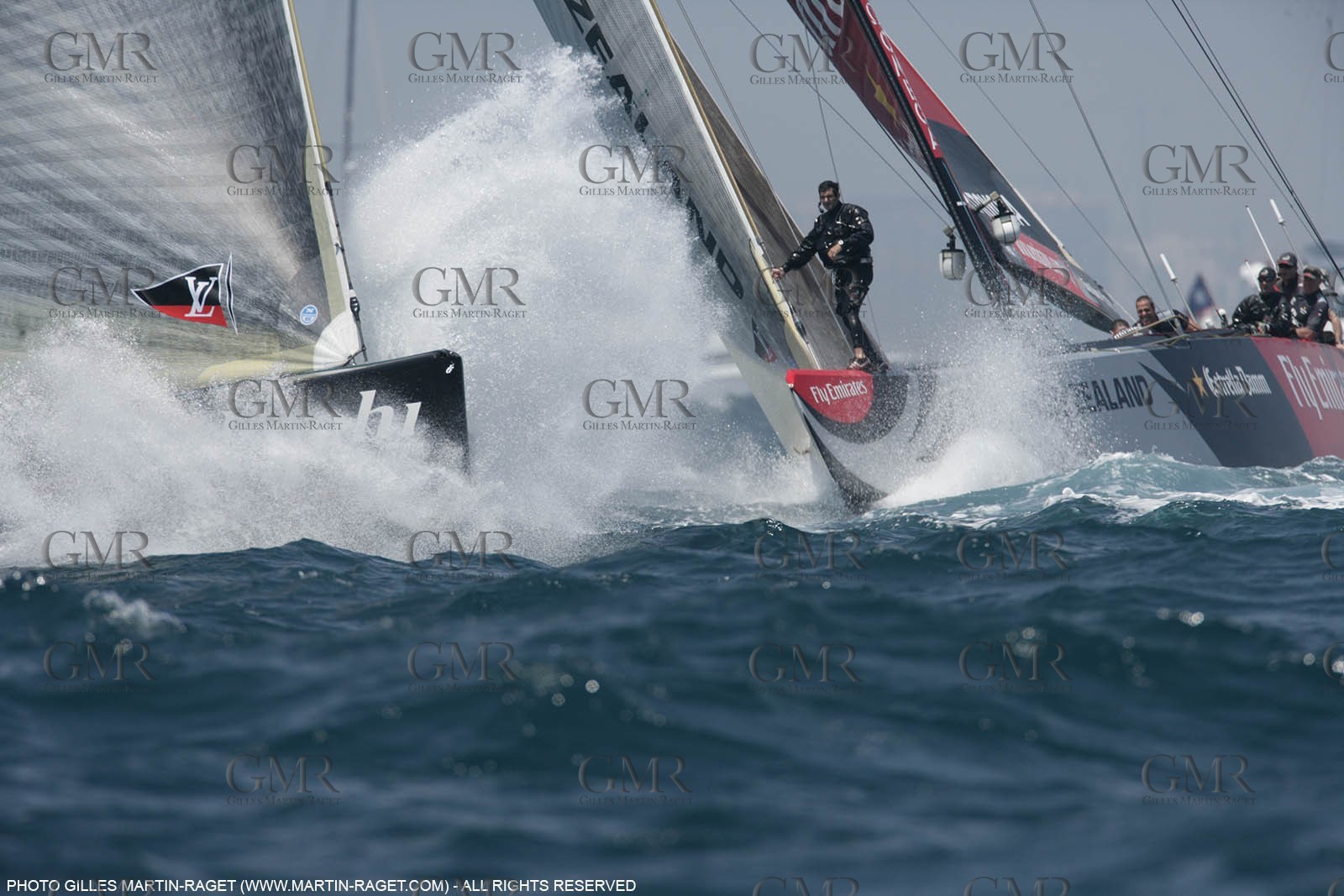 03 07 2007-Valencia (Spain)- 32nd America's Cup - Final Match - Day 8 - Alinghi vs Emirates Team New Zealand
