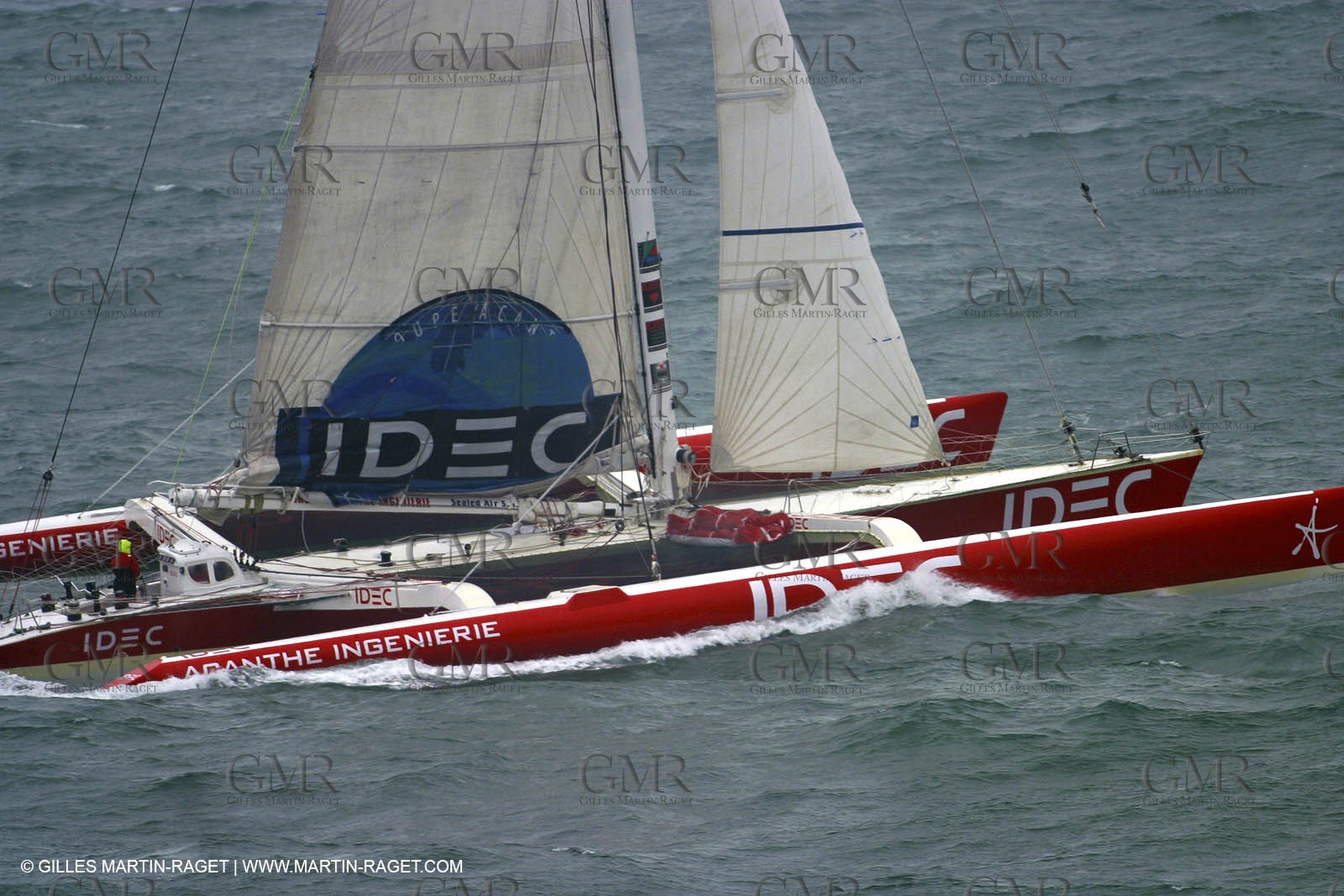 Round the world solo record - Idec - Francis Joyon - Brest finish