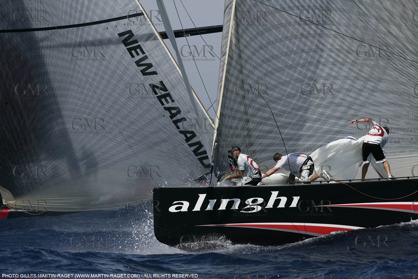 03 07 2007-Valencia (Spain)- 32nd America's Cup - Final Match - Day 8 - Alinghi vs Emirates Team New Zealand