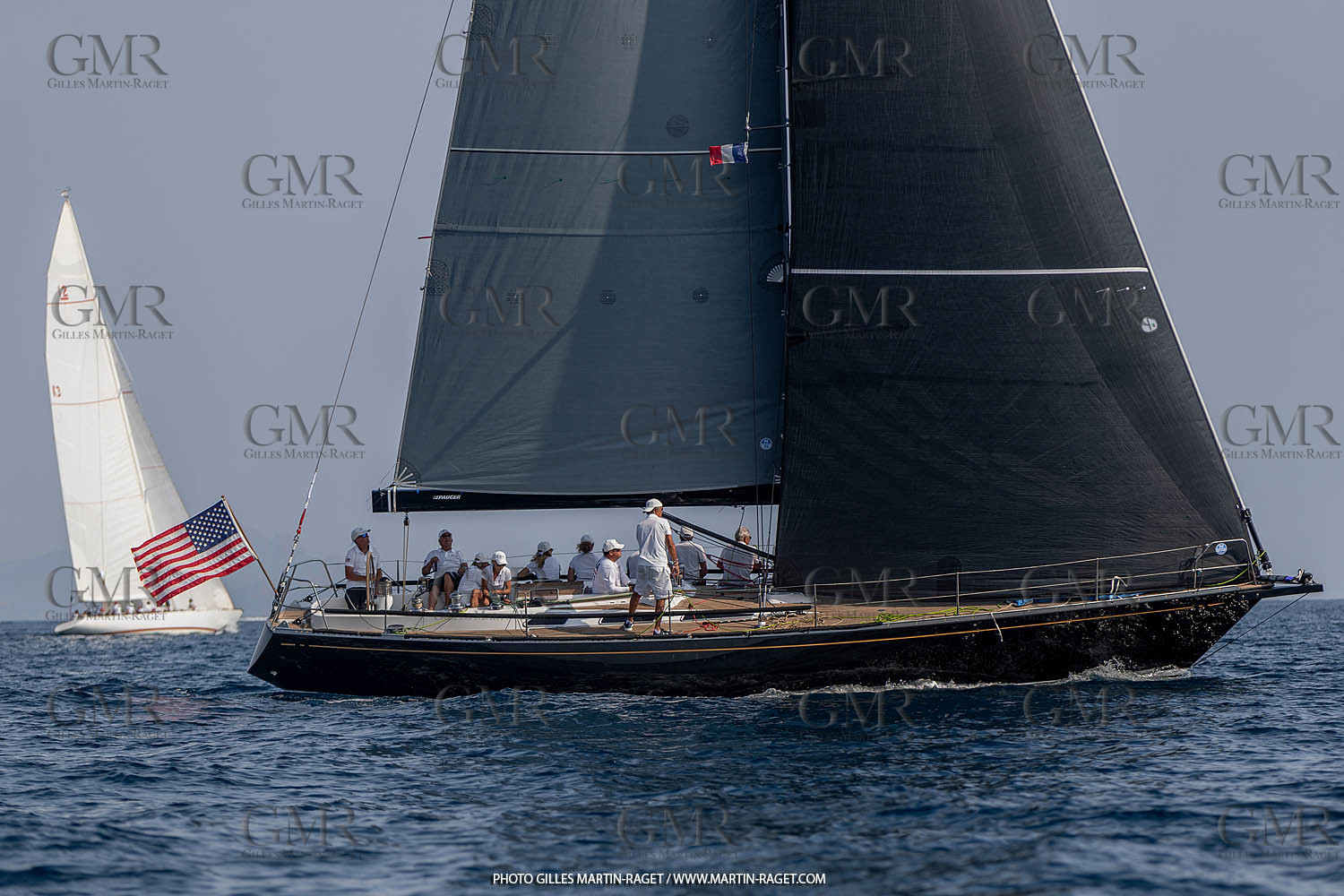05 10 2023, Saint-Tropez (FRA,83), Les Voiles de Saint-Tropez 2023, Race Day 5, Défi Pride Vs Ikra