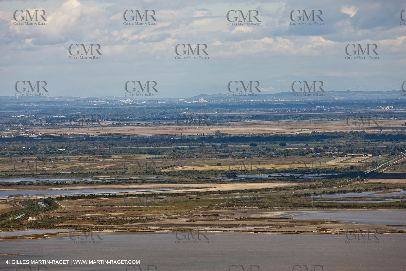 25 09 2010 - Aerial Camargphotos of the coastline from Marseille to La Grande Motte via the Camargue - North Camargue and Arles plain.