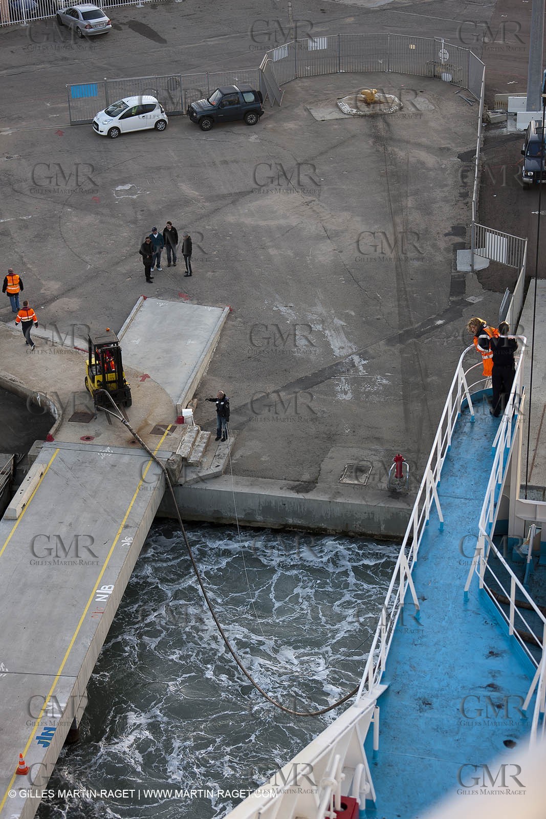 16 02 2012 - Propriano (FRA, Corse) -  La Méridionale shipping company- Piana at Propriano