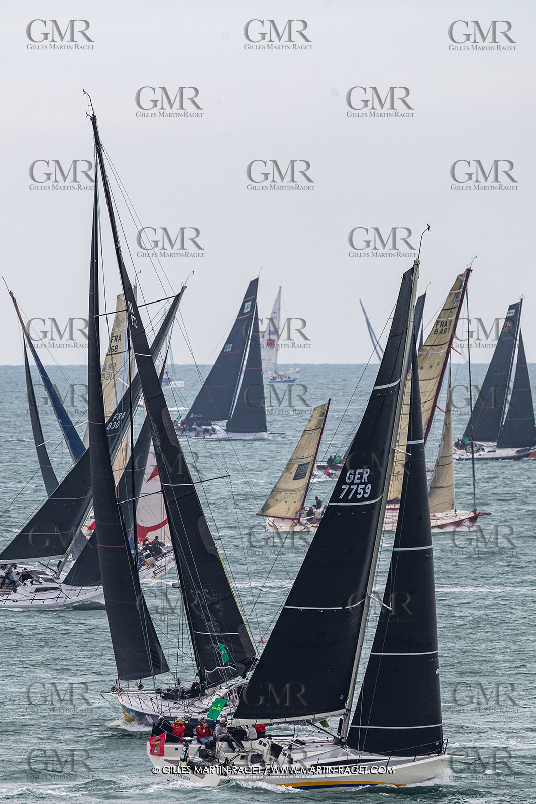 26 07 2025, Cowes (UK, IOW), Admiral's Cup 2025, Rolex Fastnet Race start,