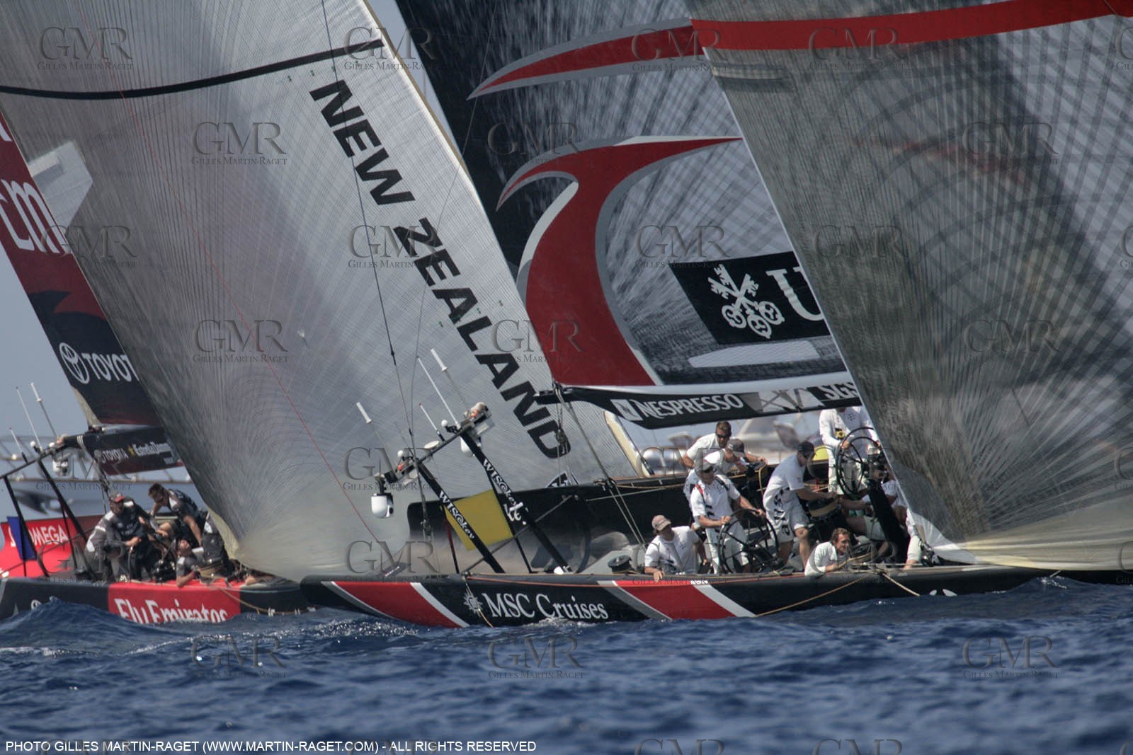 30 06 2007-Valencia (Spain)- 32nd America's Cup - Final Match - Day 6 - Alinghi vs Emirates Team New Zealand