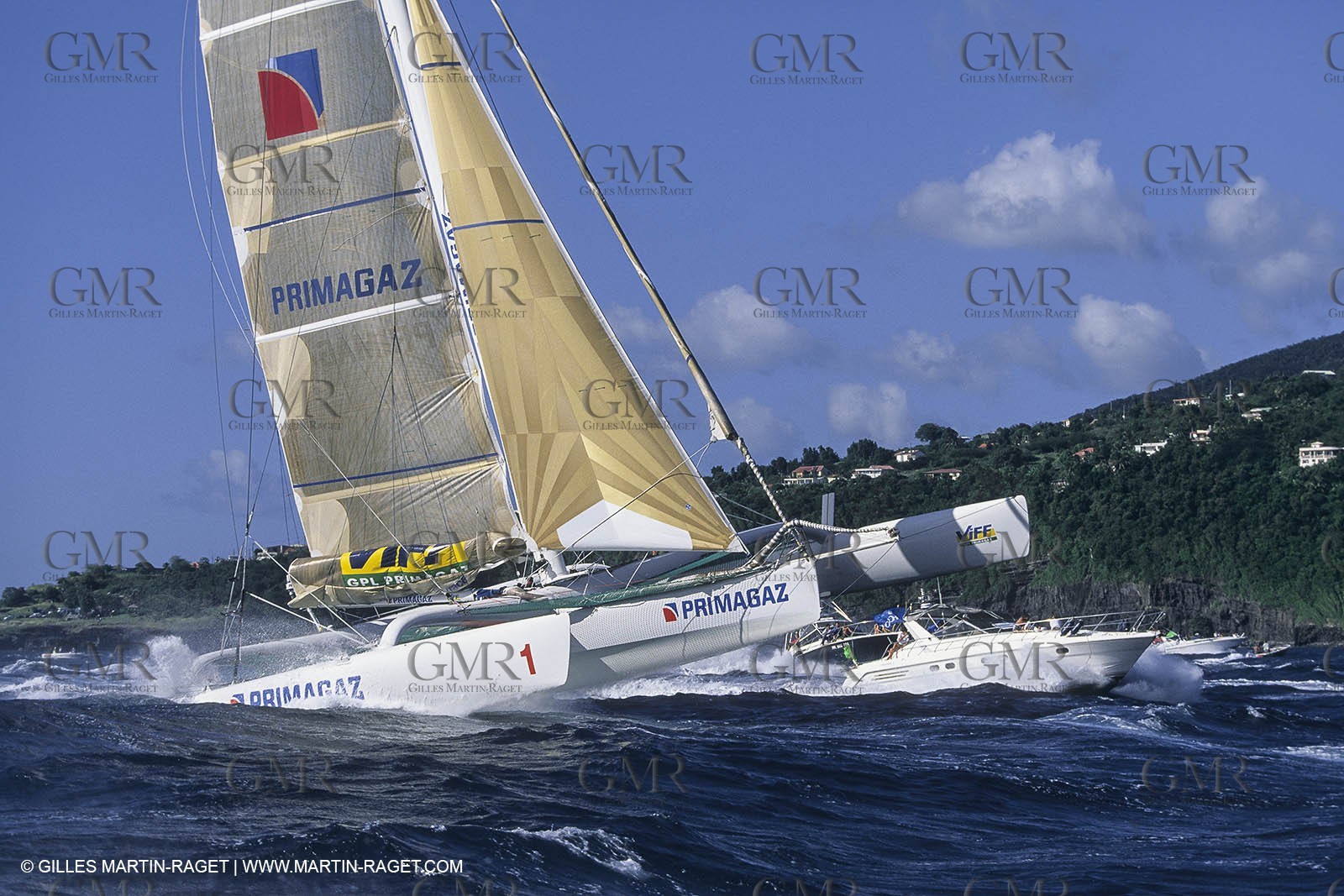 Yacht Racing, Multihull, ORMA 60, Laurent Bourgnon, Primagaz