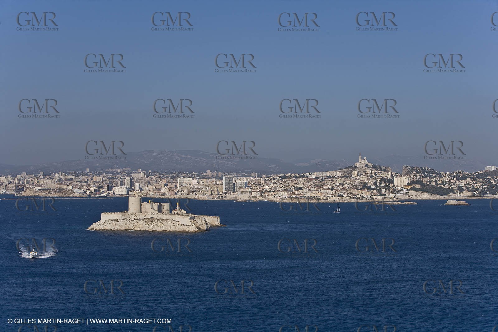 Marseilles seen from the Frioul islands