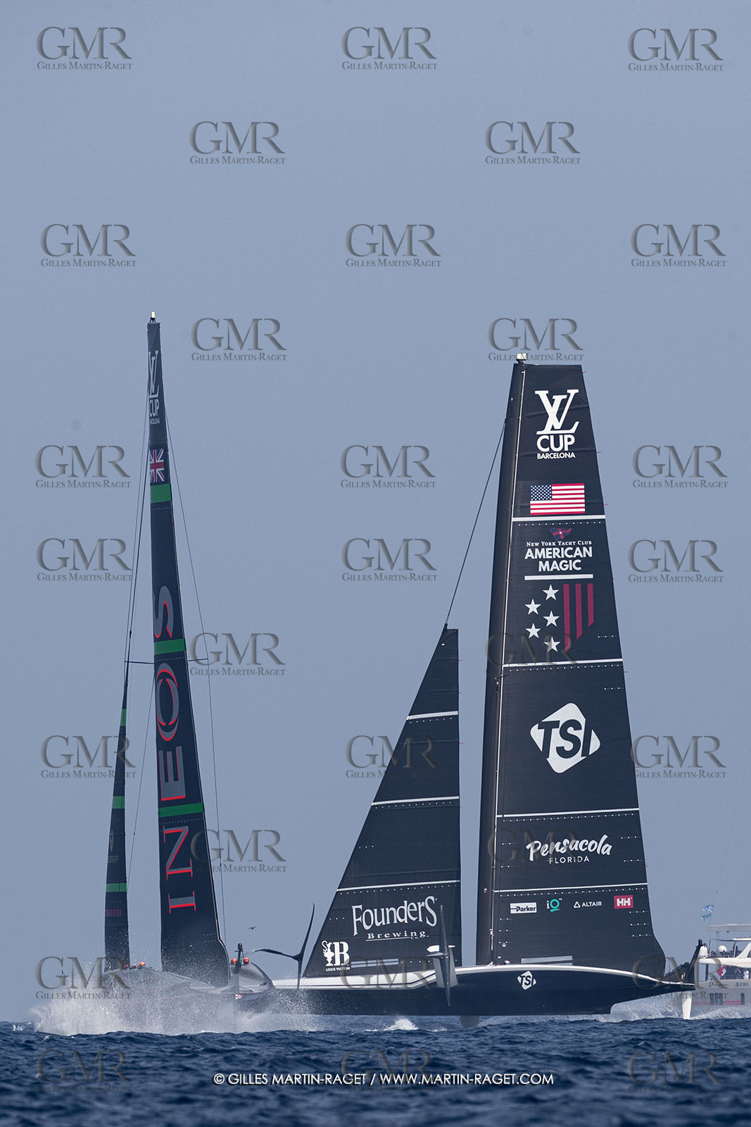 22 08 2024, Barcelona (ESP), Louis Vuitton 37th America's Cup, Louis Vuitton Preliminary Regatta, Race Day 1