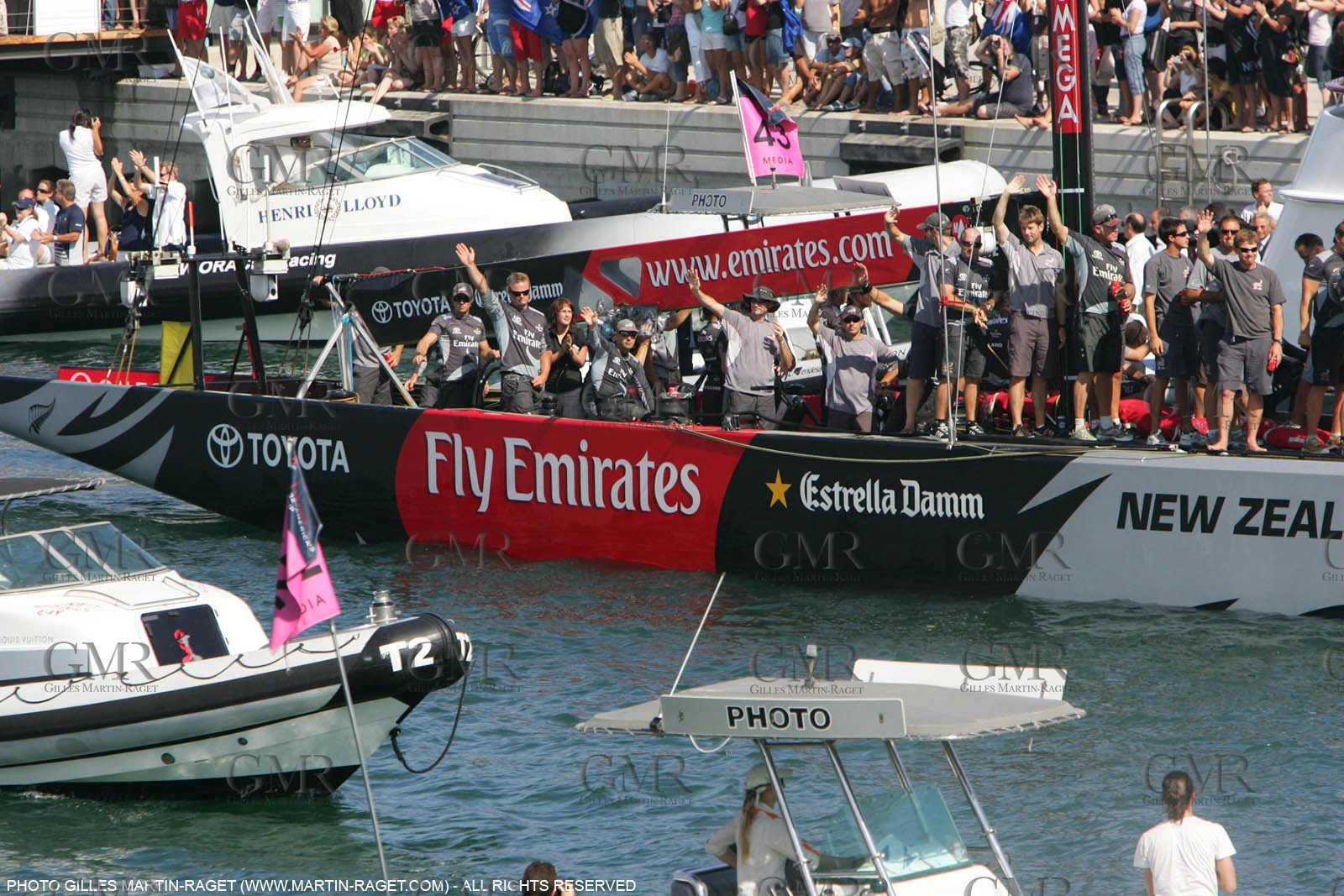 03 07 2007-Valencia (Spain)- 32nd America's Cup - Final Match - Day 8 - Alinghi vs Emirates Team New Zealand