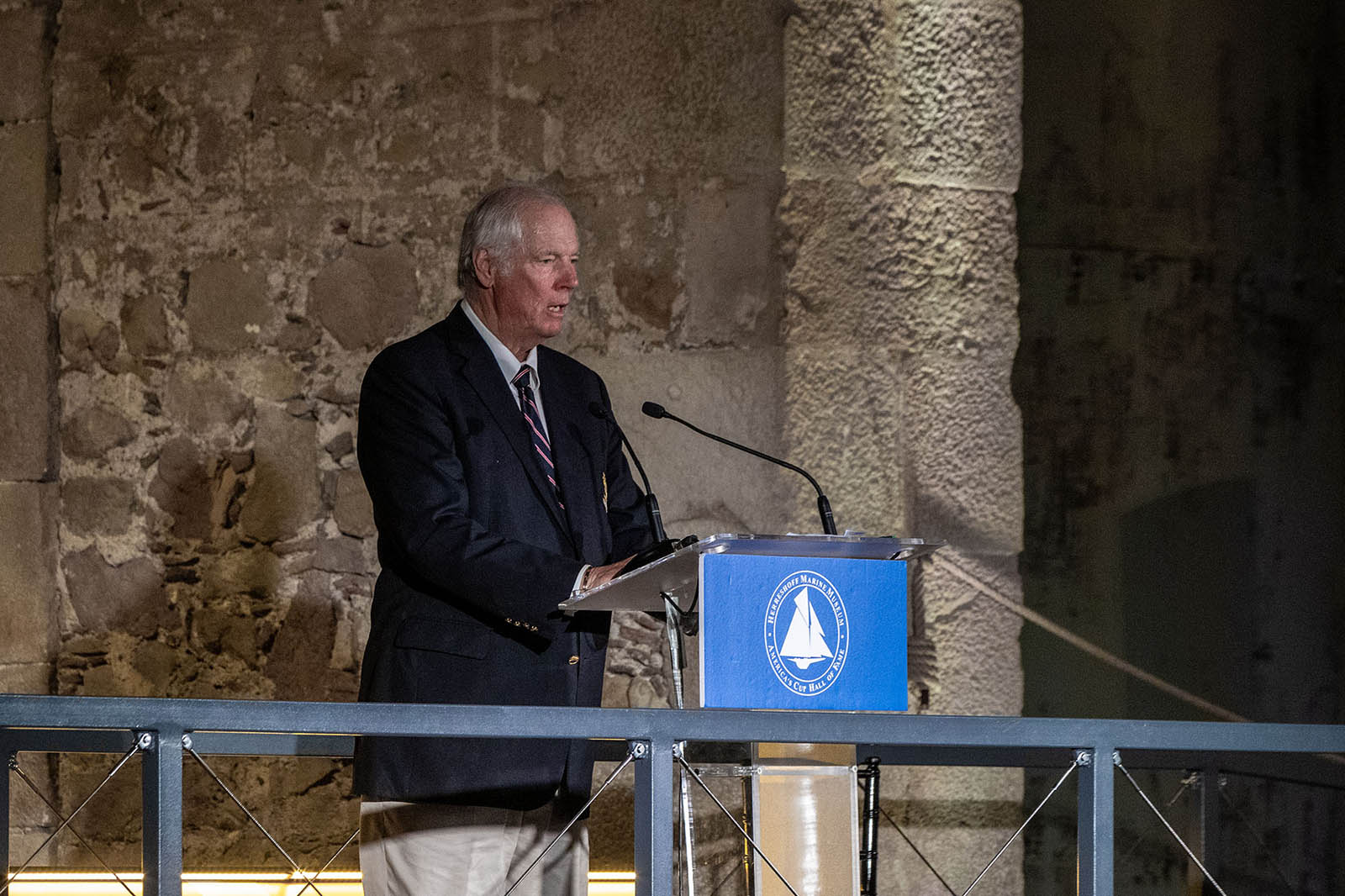 14 10 2024, Barcelona (ESP), Louis Vuitton 37th America's Cup, Final Match, Race Day 3, Hall Of Fame induction ceremony, Gary Jobson