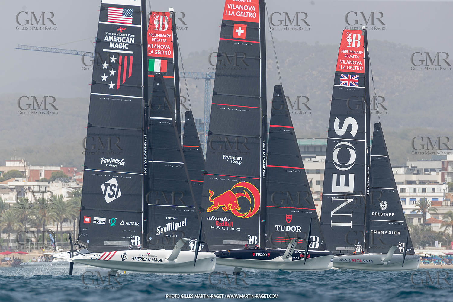 15 09 2023, Vilanova i La Geltru (ESP), 37th America's Cup, Preliminary Regatta N° 1, Race Day 3