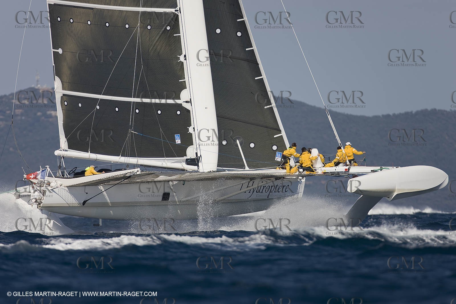 14 06 2008 - Toulon-Hyères (FRA,83) - Campagne d'essais de l'Hydroptère en vue de la tentative de record à plus de 50 nds