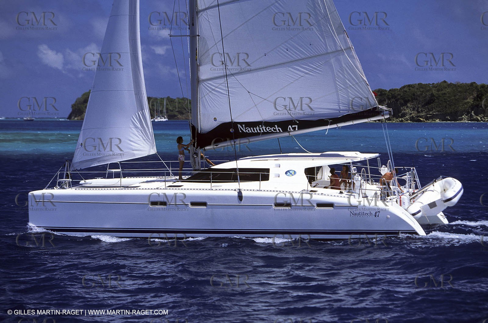 Cruising multihull sailing