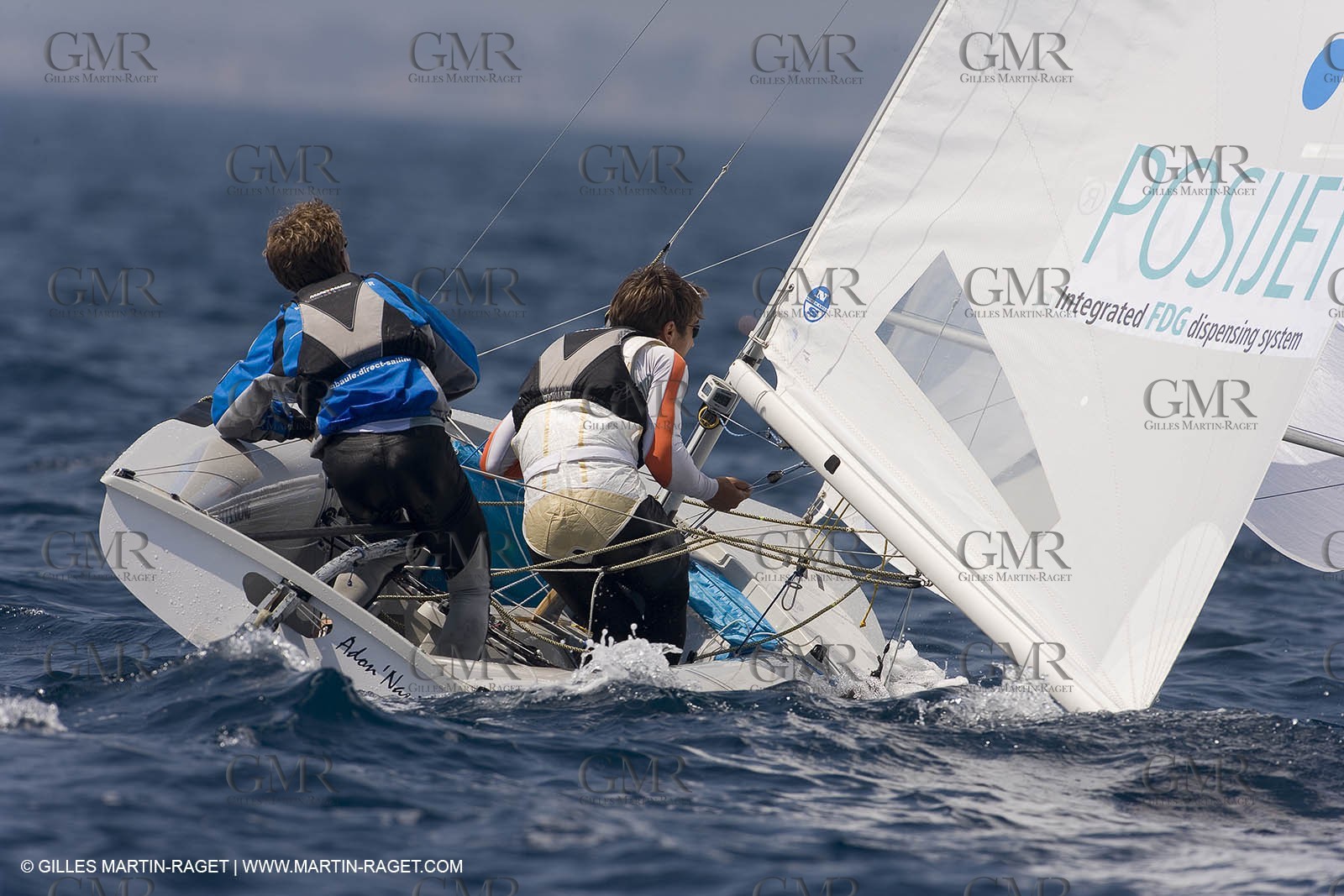 24 04 2007 - 2007 Semaine Olympique Française - Hyères (South of France) - Day 3 - Team France - 470 Homme - Leboucher-Garos