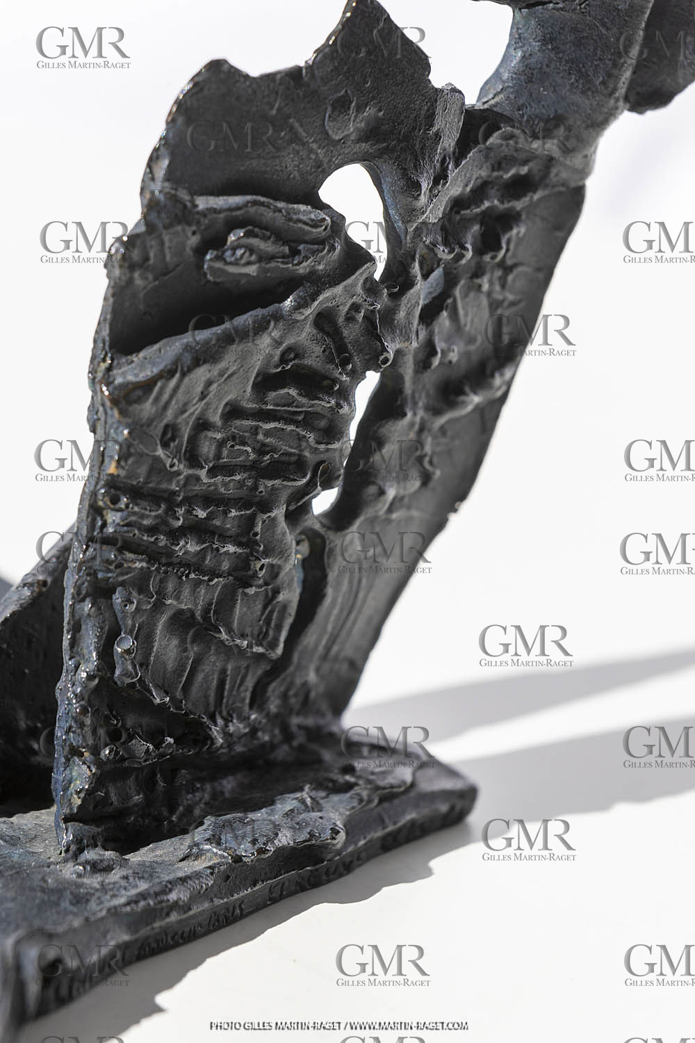 19 02 2020, Marseille (FRA,13), Oeuvre de Germaine Richier, Petit bronze n° 2, 1956, bronze patiné foncé, épreuve exposition, Fondeur : LThinot, Paris, 25 X 14,5 X 14 cm, collection particulière