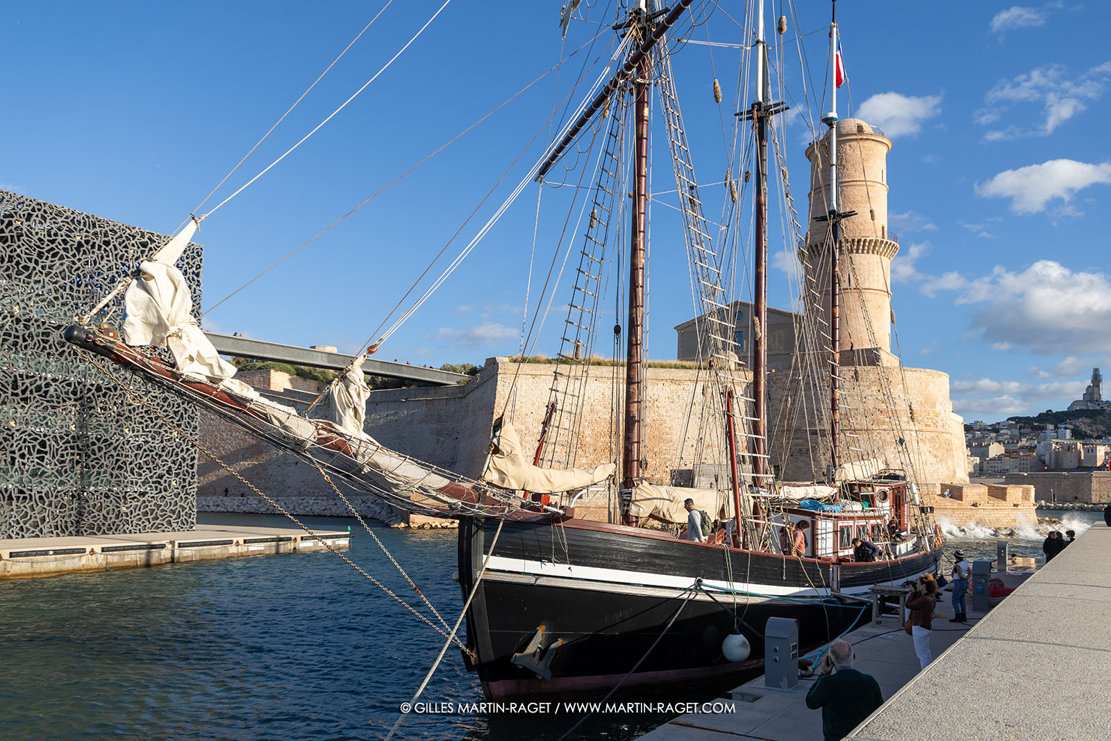23 10 2025, Marseille (FRA), MED25 - Armada pour la Paix - Le Bel Espoir ammaré au Mucem
