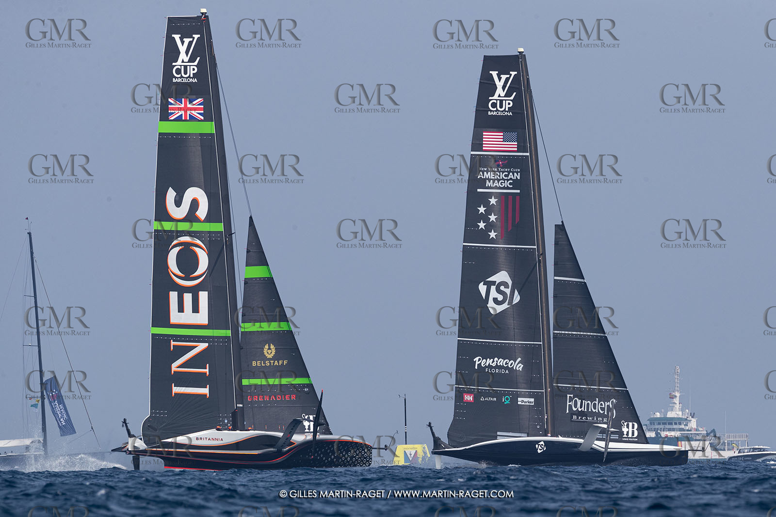 22 08 2024, Barcelona (ESP), Louis Vuitton 37th America's Cup, Louis Vuitton Preliminary Regatta, Race Day 1