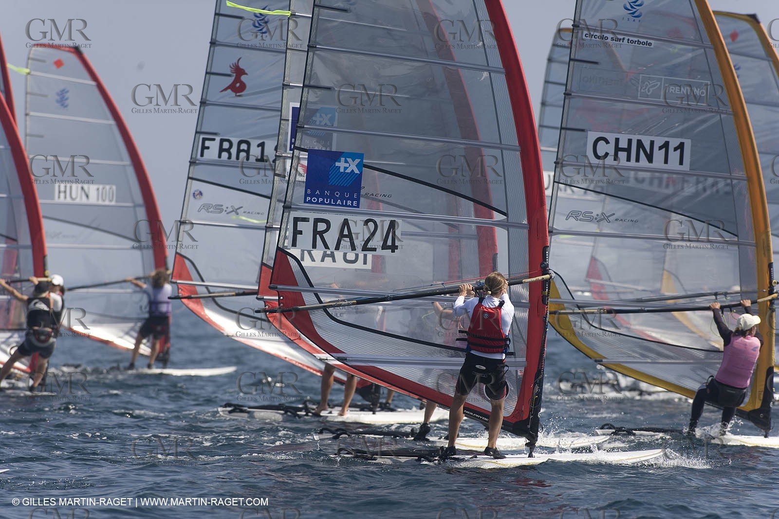 22 04 2007 - 2007 Semaine Olympique Française - Hyères (South of France) - Day 1 - Team France - RS:X - Vidal Lise