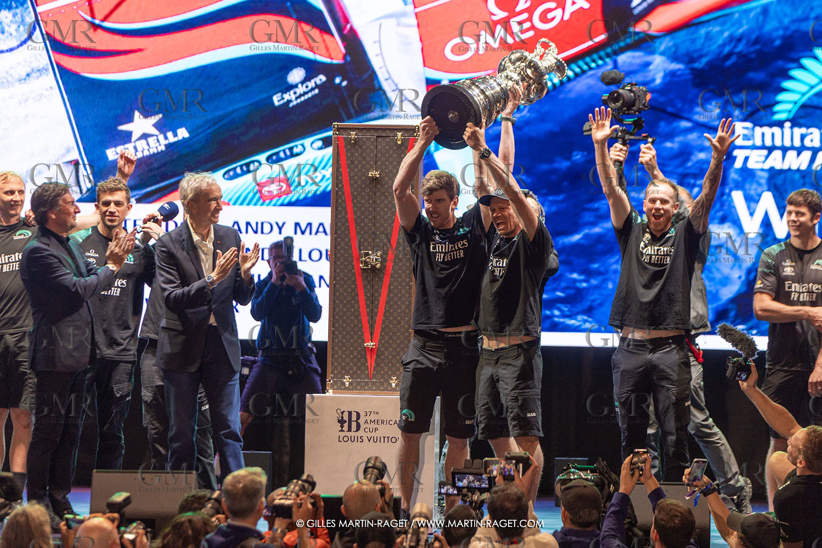 19 10 2024, Barcelona (ESP), Louis Vuitton 37th America's Cup, Final Match, Race Day 6 , Prizegiving