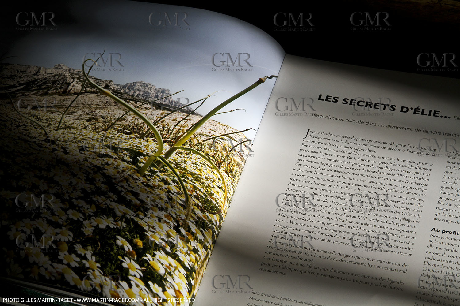 09 11 2010 - Marseille (FRA,13) - Photos odf the book Calanques, Si proches, si lointaines, Ed. Cres, Words by Juliette Lembot, Photos by Gilles Martin-Raget