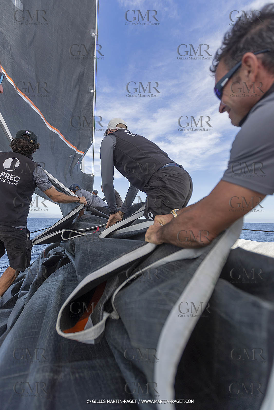 03 10 2022, Saint-Tropez (FRA,83), Voiles de Saint-Tropez 2022,  entraînement des maxis, A bord de Sipirit of Malouen X