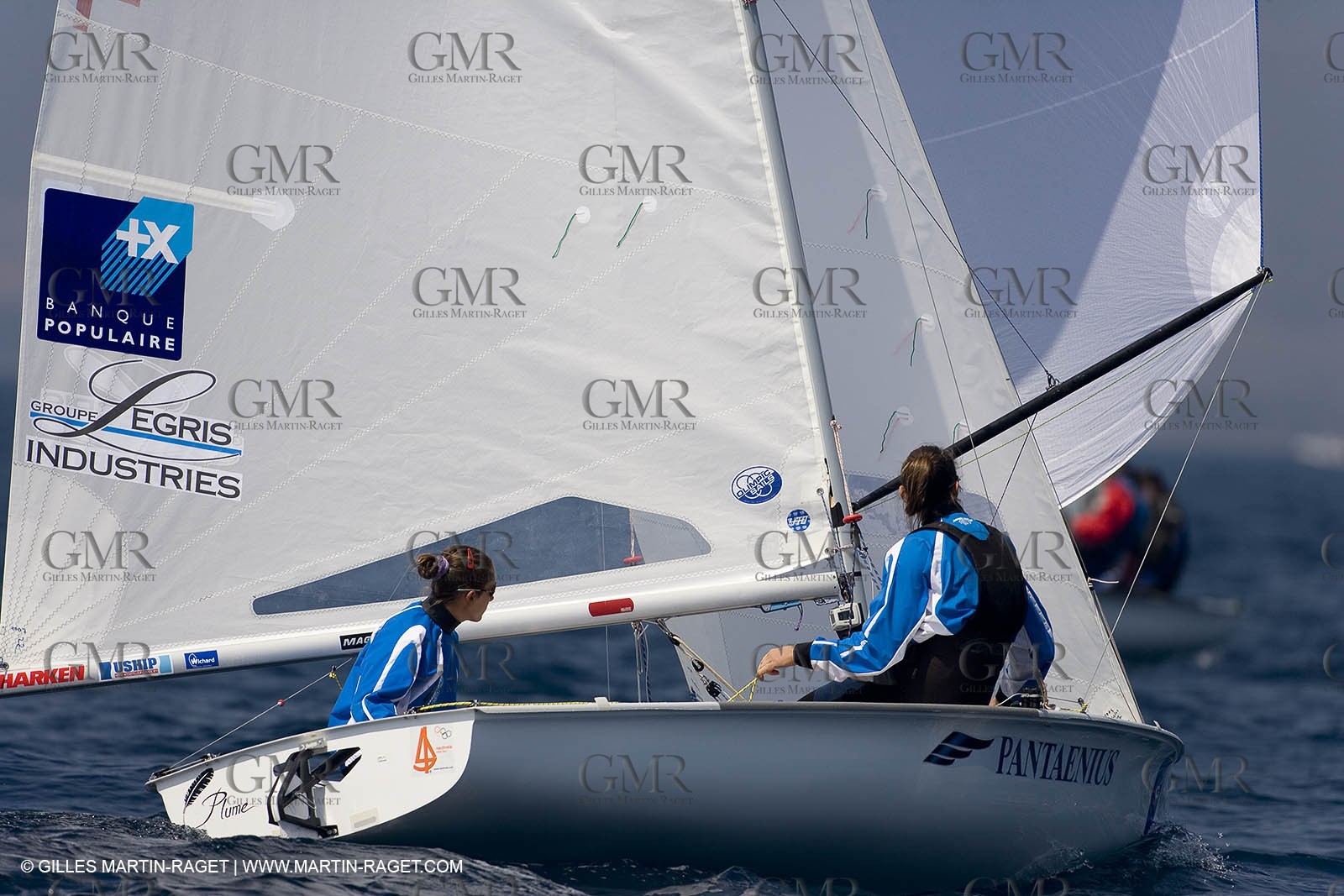 24 04 2007 - 2007 Semaine Olympique Française - Hyères (South of France) - Day 3- Team France - 470 Femme - Petitjean-Douroux