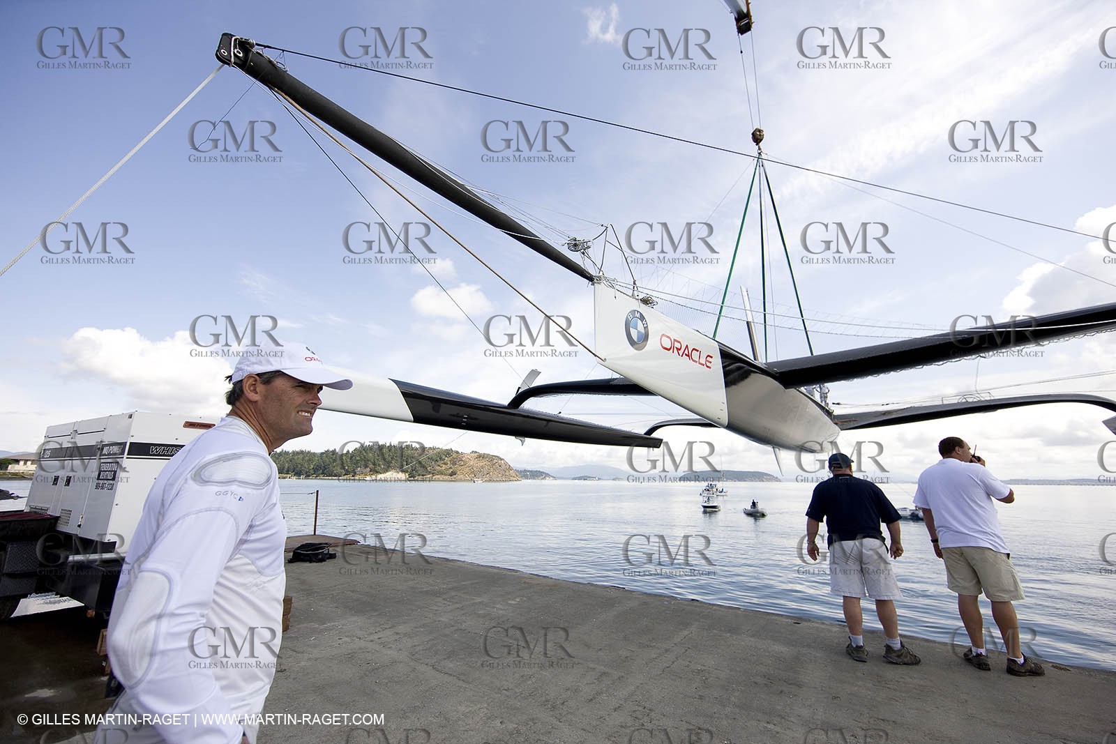 25 08 08 Anacortes (USA, WA) - New 90ft trimaran launch