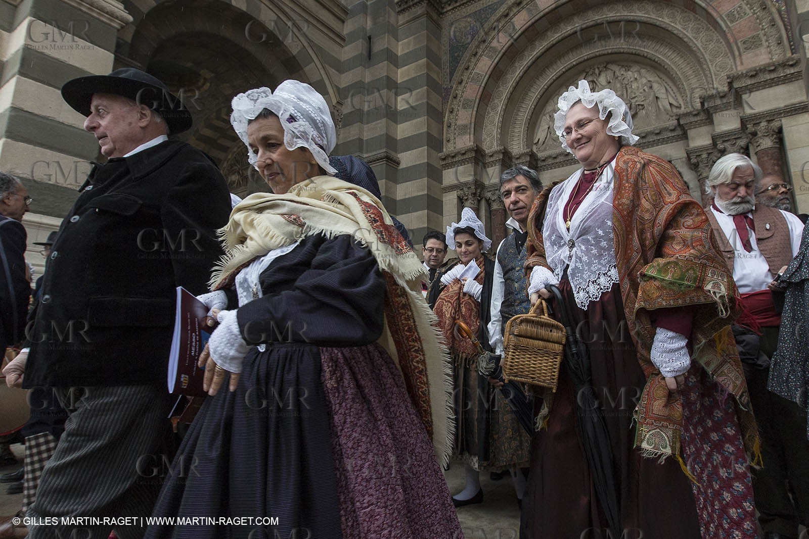 13 01 2012 - Marseille (FRA,13), Opening week-end for MP 2013, European capital of Culture, Traditional costumes from Provence