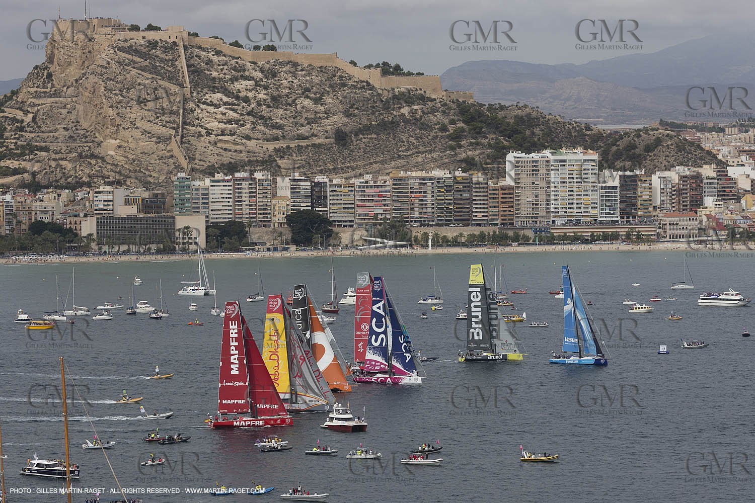 11 10 2014, Alicante (ESP), Volvo Ocean Race 2014-15, Team Alvimedica