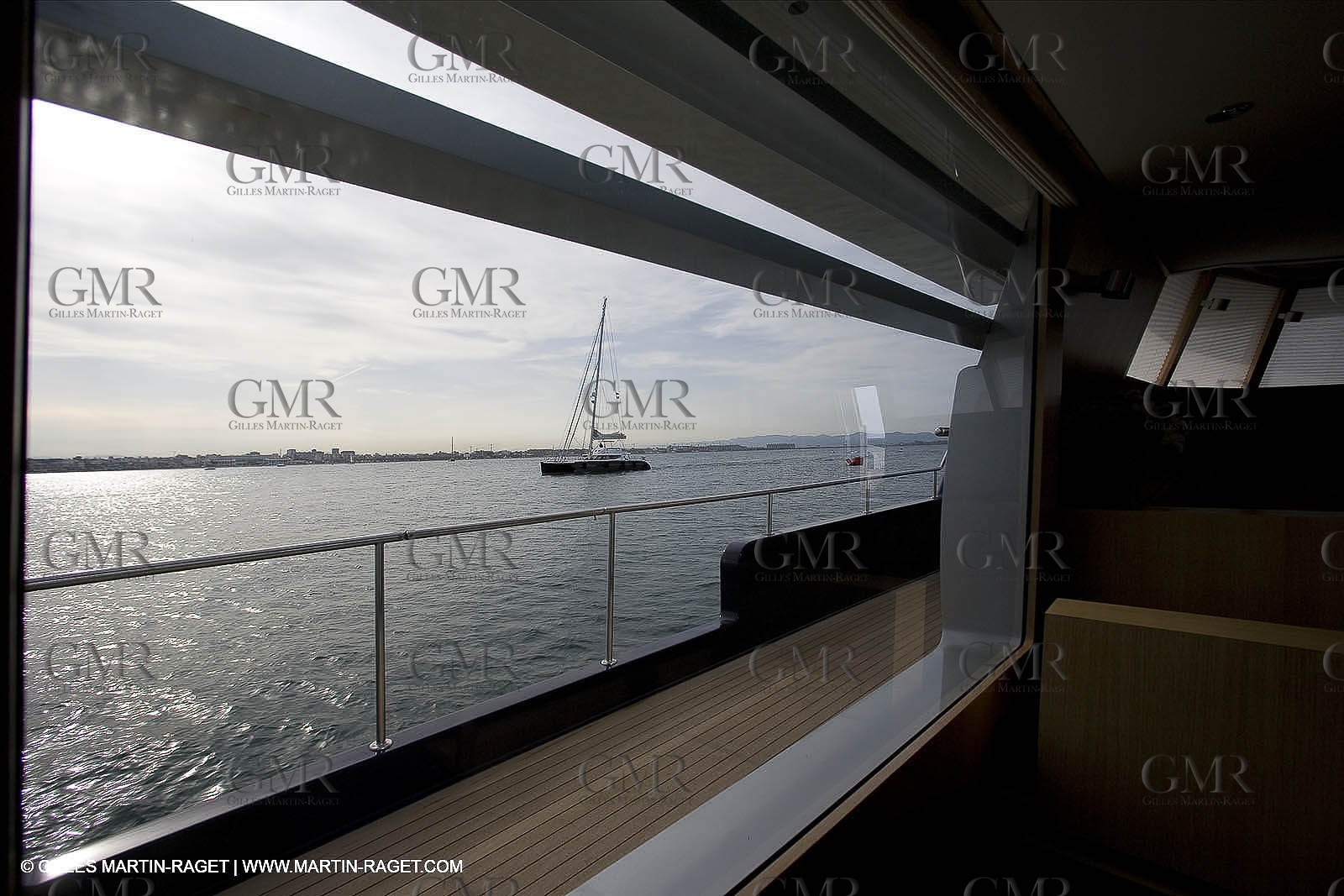 11 06 2007 - Valencia (Spain) - Super Yacht Catamaran Bradley, Gilles Vaton design built by H2X in la Ciotat (France)
