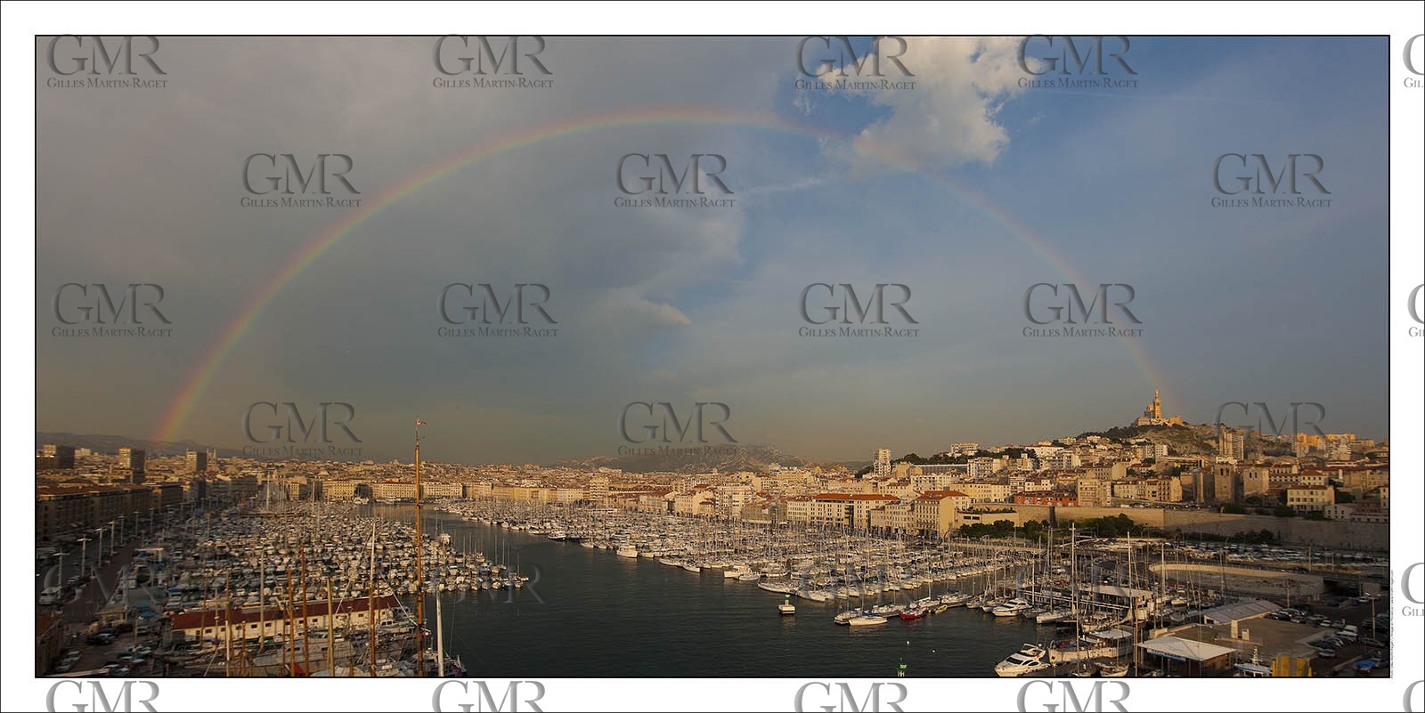 Marseilles - The historical port under the rainbow