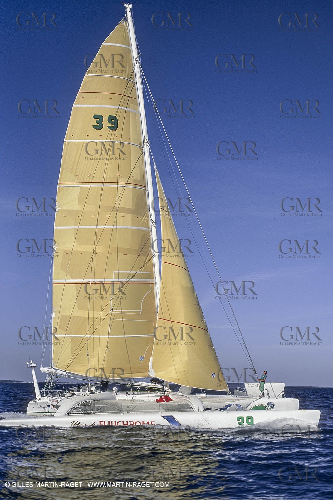 Sailing, Offshore Racing, Route du Rhum 1990, Fujichrome, Mike Birch