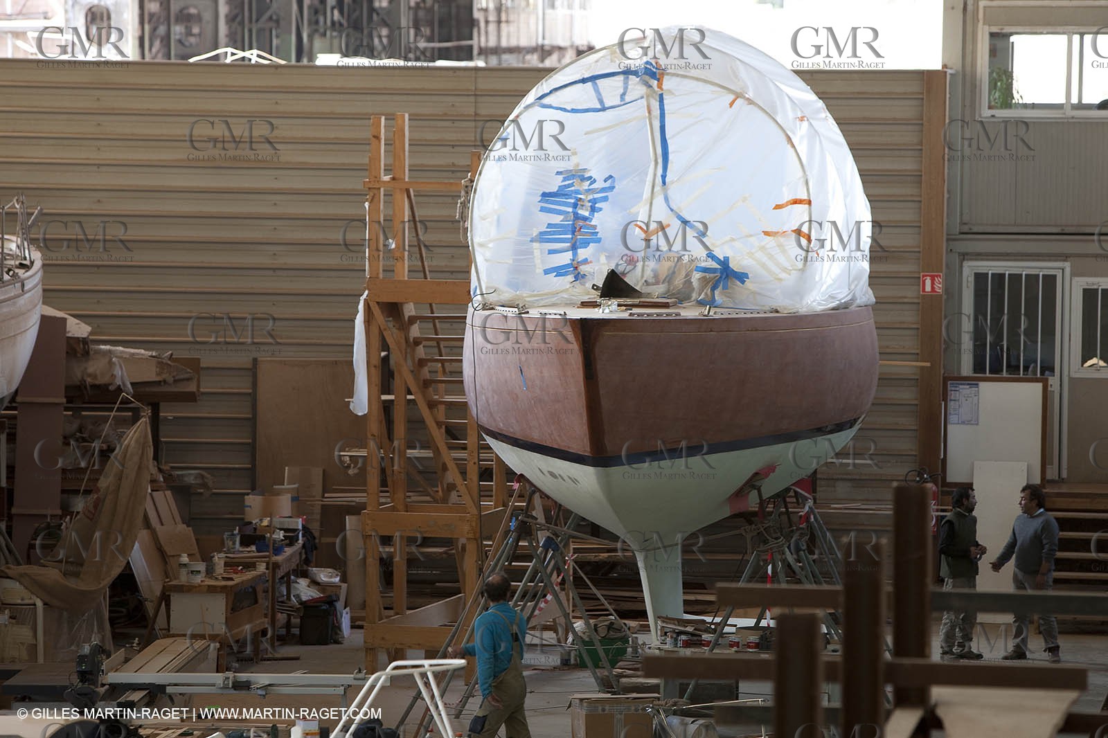 13 03 2010 - La Ciotat (FRA,13) - Fantasque -  modifications at Charpentiers Réunis boatyard
