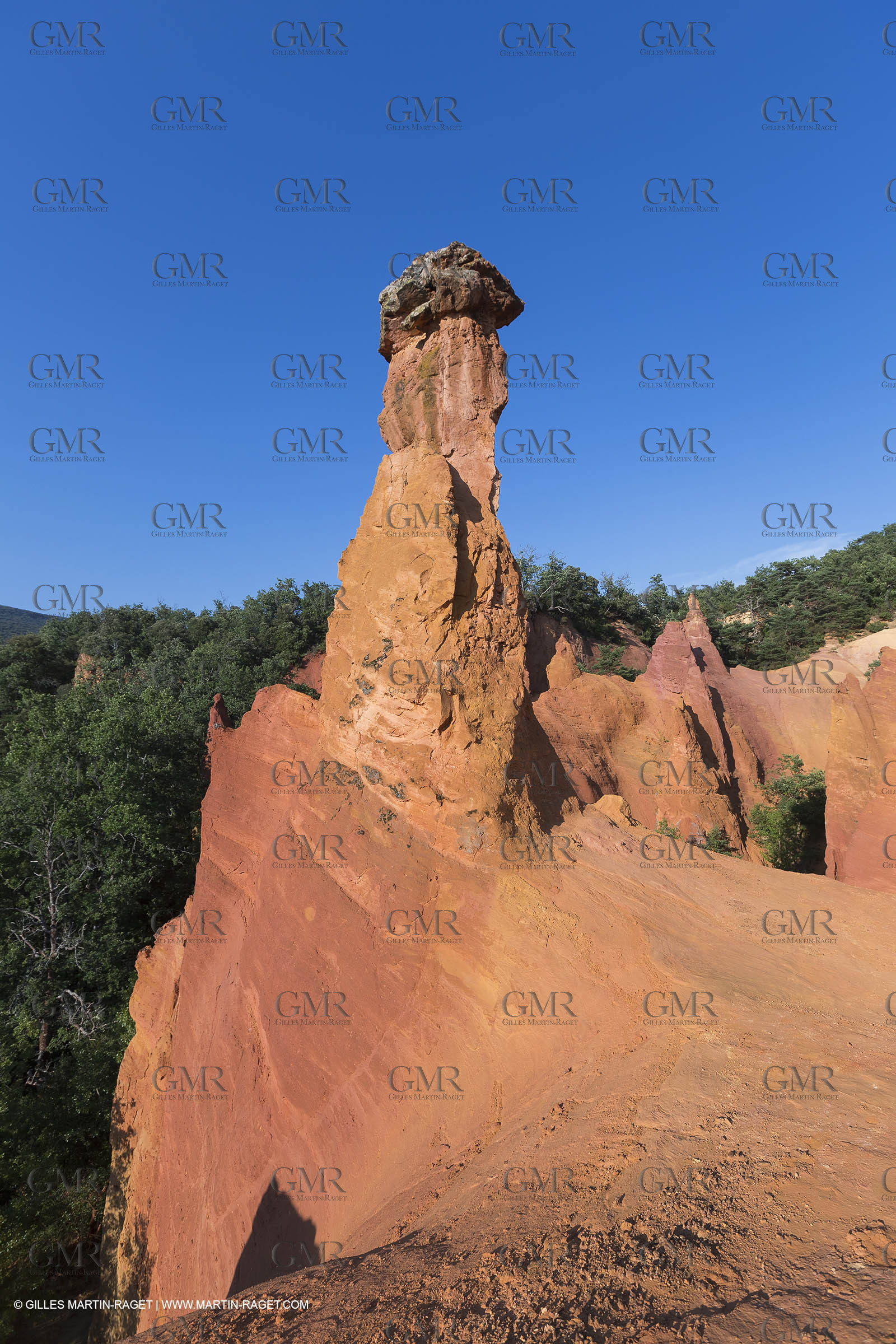 21 06 2018, Rustrel (FRA, 84), Anciennes carrières d'ocre