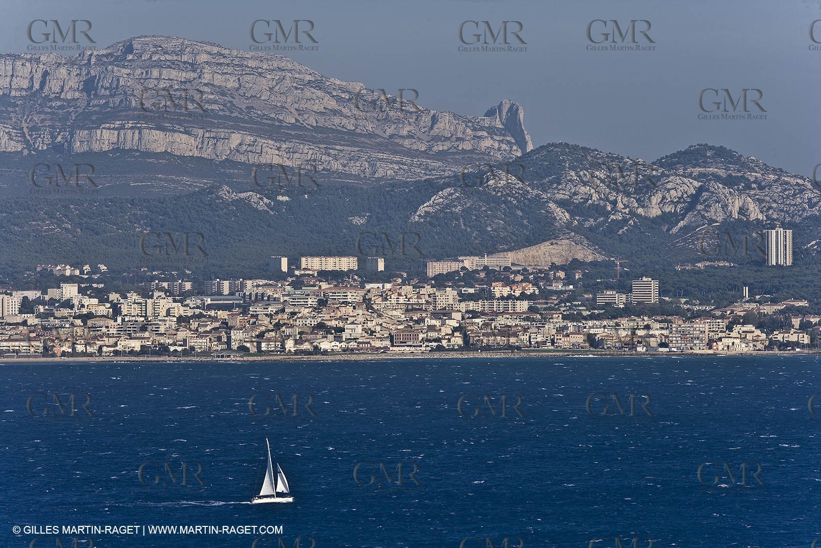 Marseilles seen from the Frioul islands