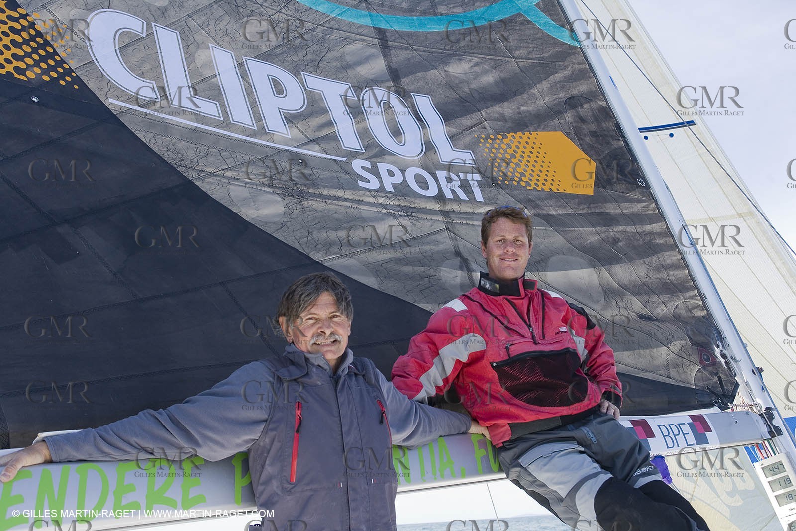 27 03 08- La Grande Motte- (FRA,34) Transat AG2R 2008- Jean-Paul Mouren- Laurent Pellecuer