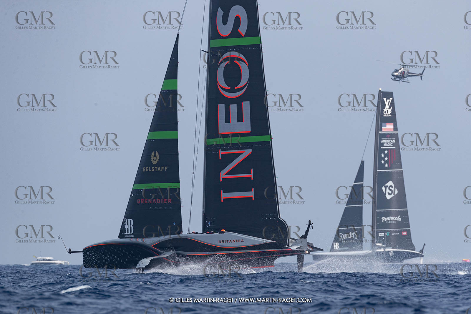 22 08 2024, Barcelona (ESP), Louis Vuitton 37th America's Cup, Louis Vuitton Preliminary Regatta, Race Day 1