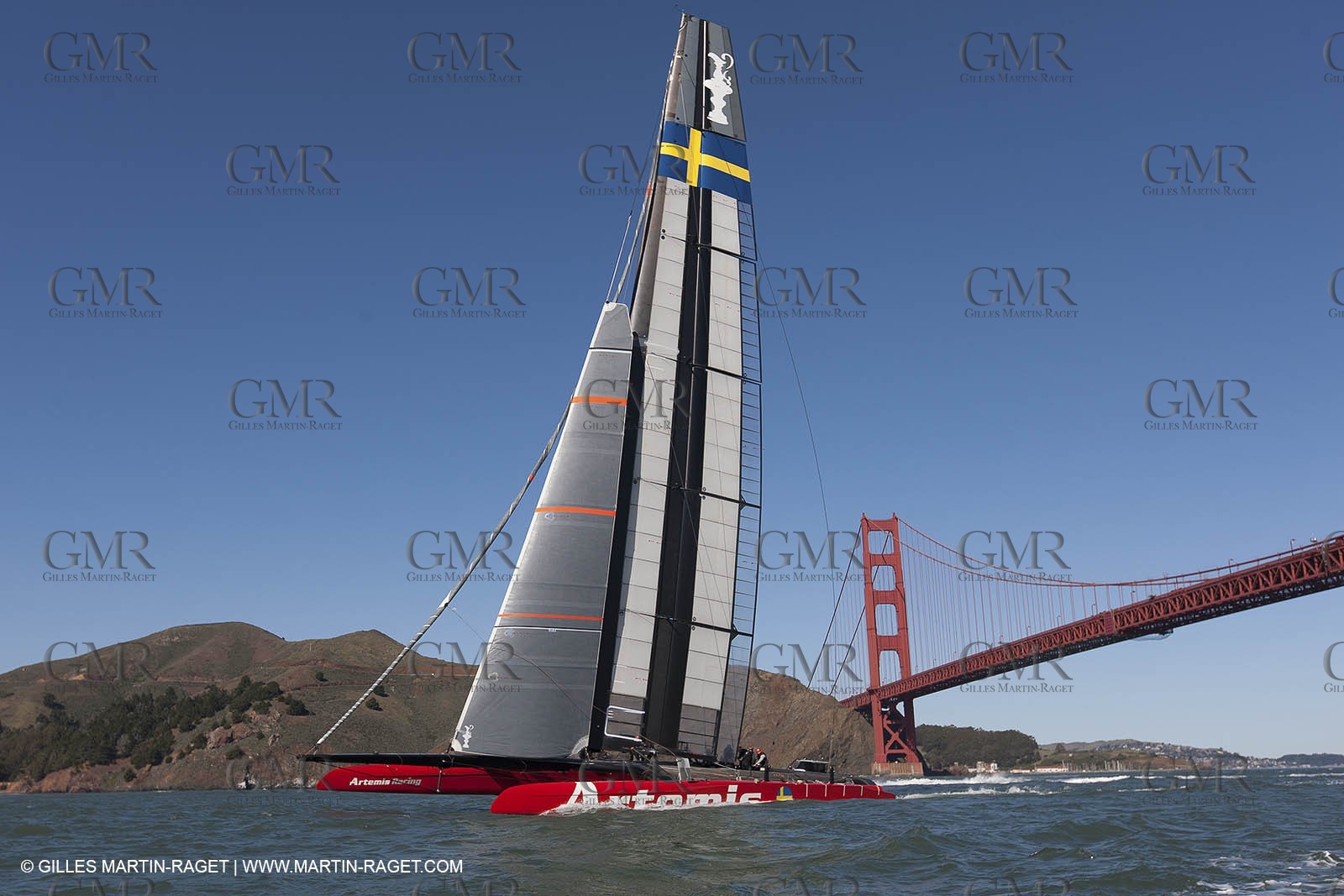11 02 2013 - San Francisco (USA) - 34th America's Cup - Artemis Racing AC72 training