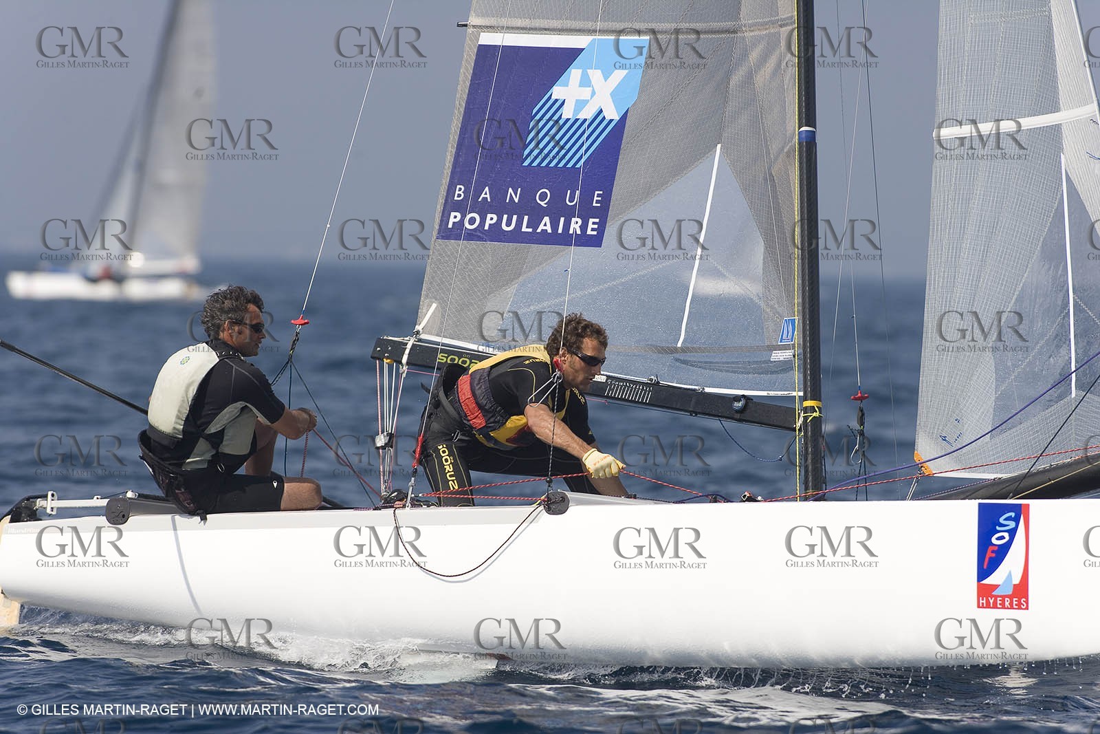 22 04 2007 - 2007 Semaine Olympique Française - Hyères (South of France) - Day 1 - Team France - Tornado - Guichard-Guyader