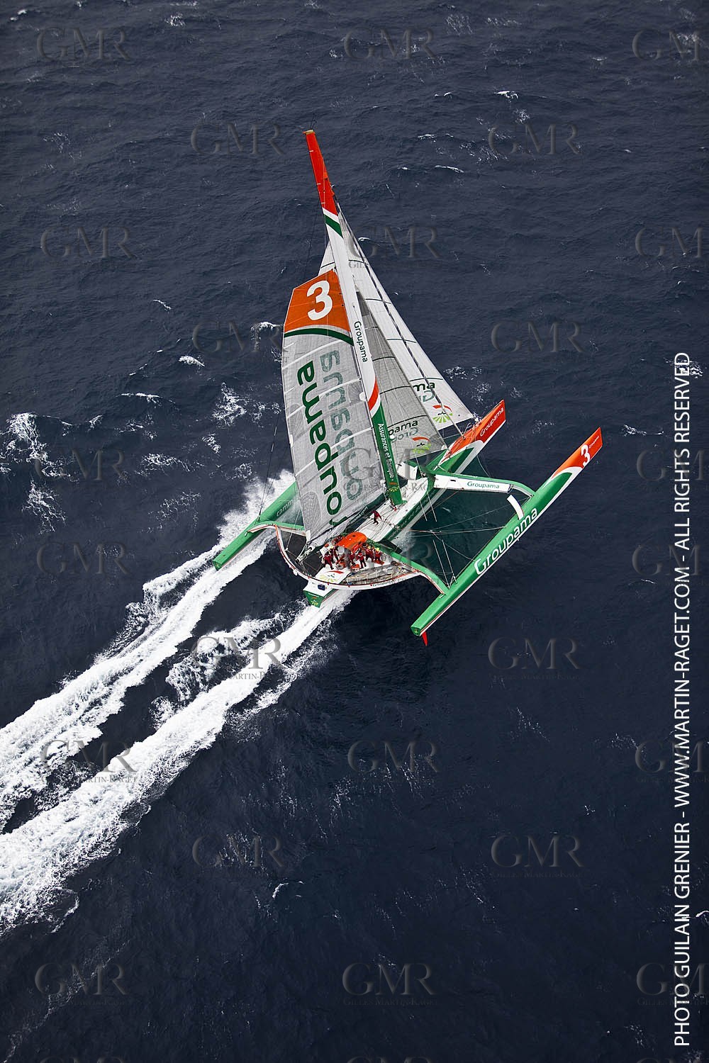 05 14 09 - Marseilles - Mediterranean Record - Groupama 3 - Franck Cammas - G Class - Start from Marseilles to Carthage (Tunisia)